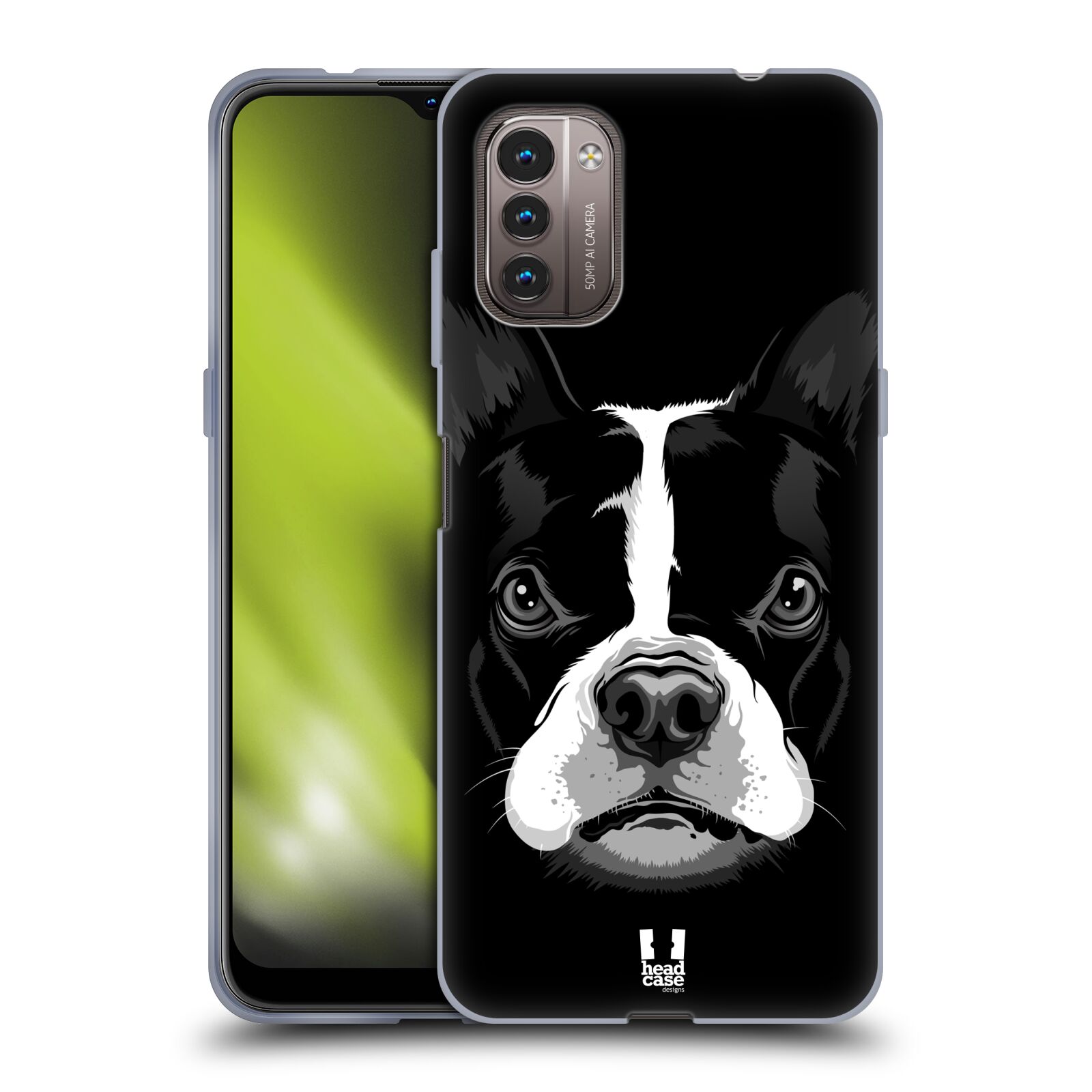 Silikonové pouzdro na mobil Nokia G11 / G21 - Head Case - ILUSTROVANÝ BULDOČEK