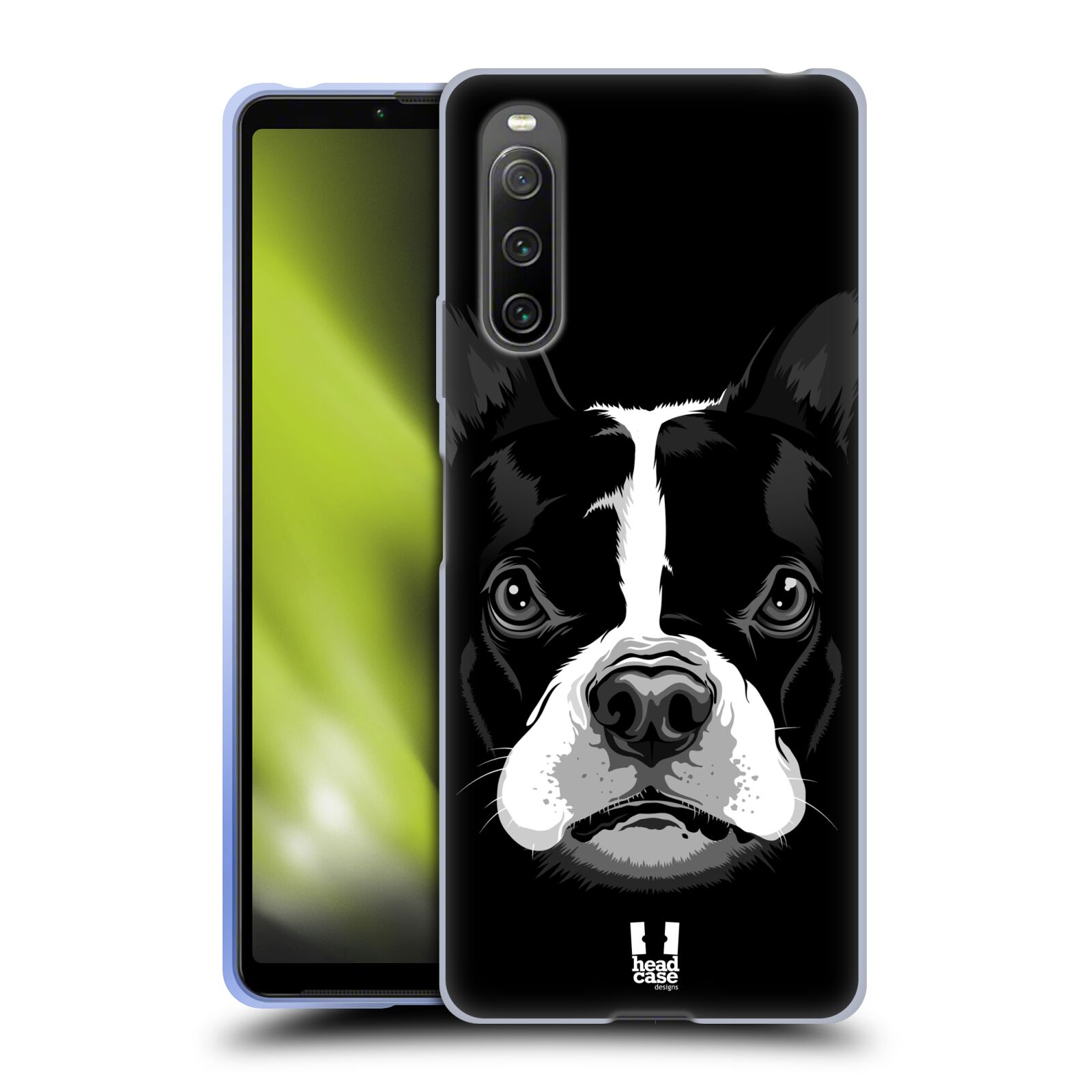 Silikonové pouzdro na mobil Sony Xperia 10 IV - Head Case - ILUSTROVANÝ BULDOČEK