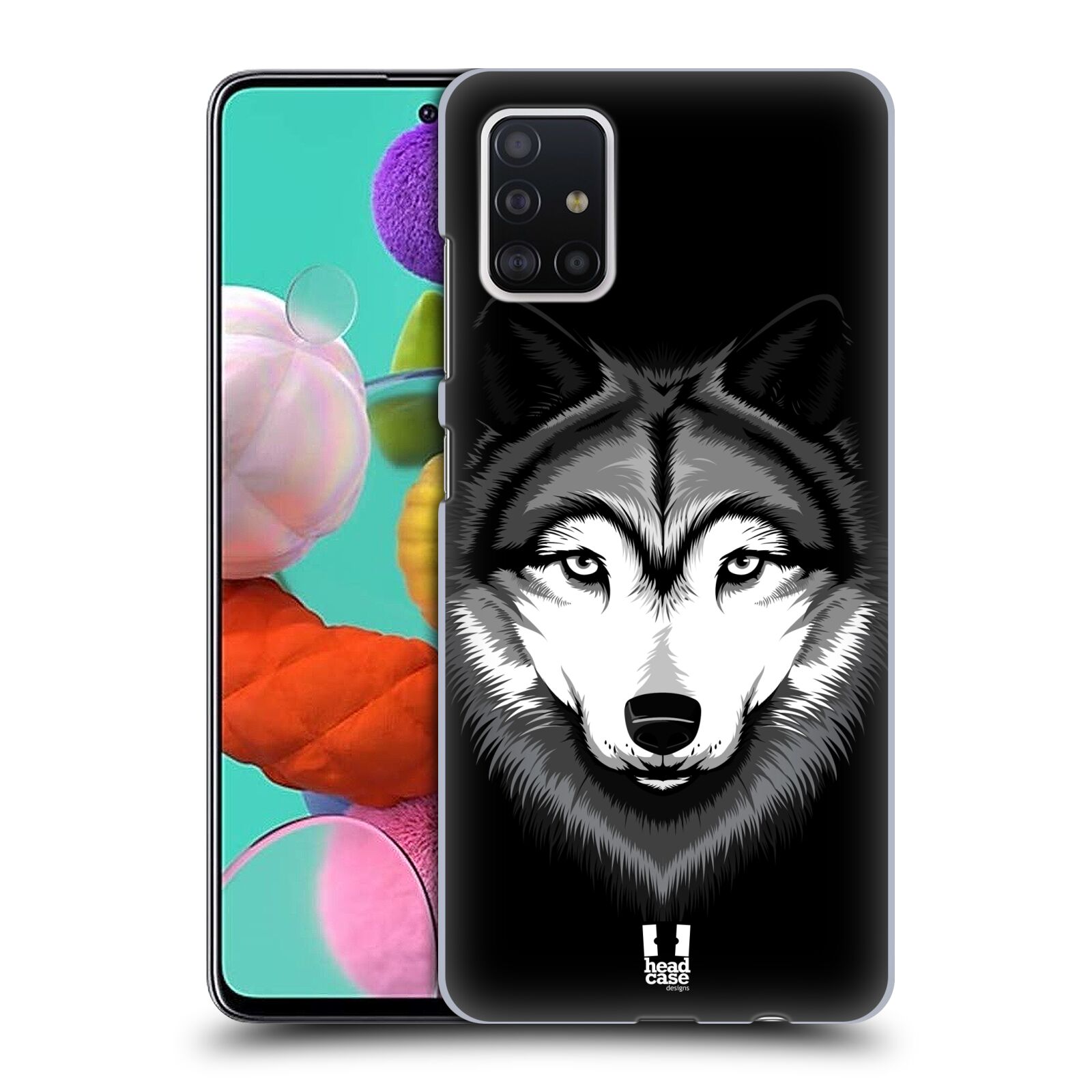 Plastové pouzdro na mobil Samsung Galaxy A51 - Head Case - ILUSTROVANÝ VLK