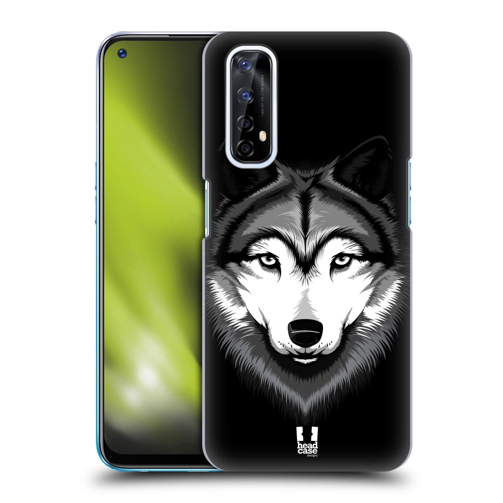 Plastové pouzdro na mobil Realme 7 - Head Case - ILUSTROVANÝ VLK (Plastový kryt, pouzdro, obal na mobilní telefon Realme 7 s motivem ILUSTROVANÝ VLK)