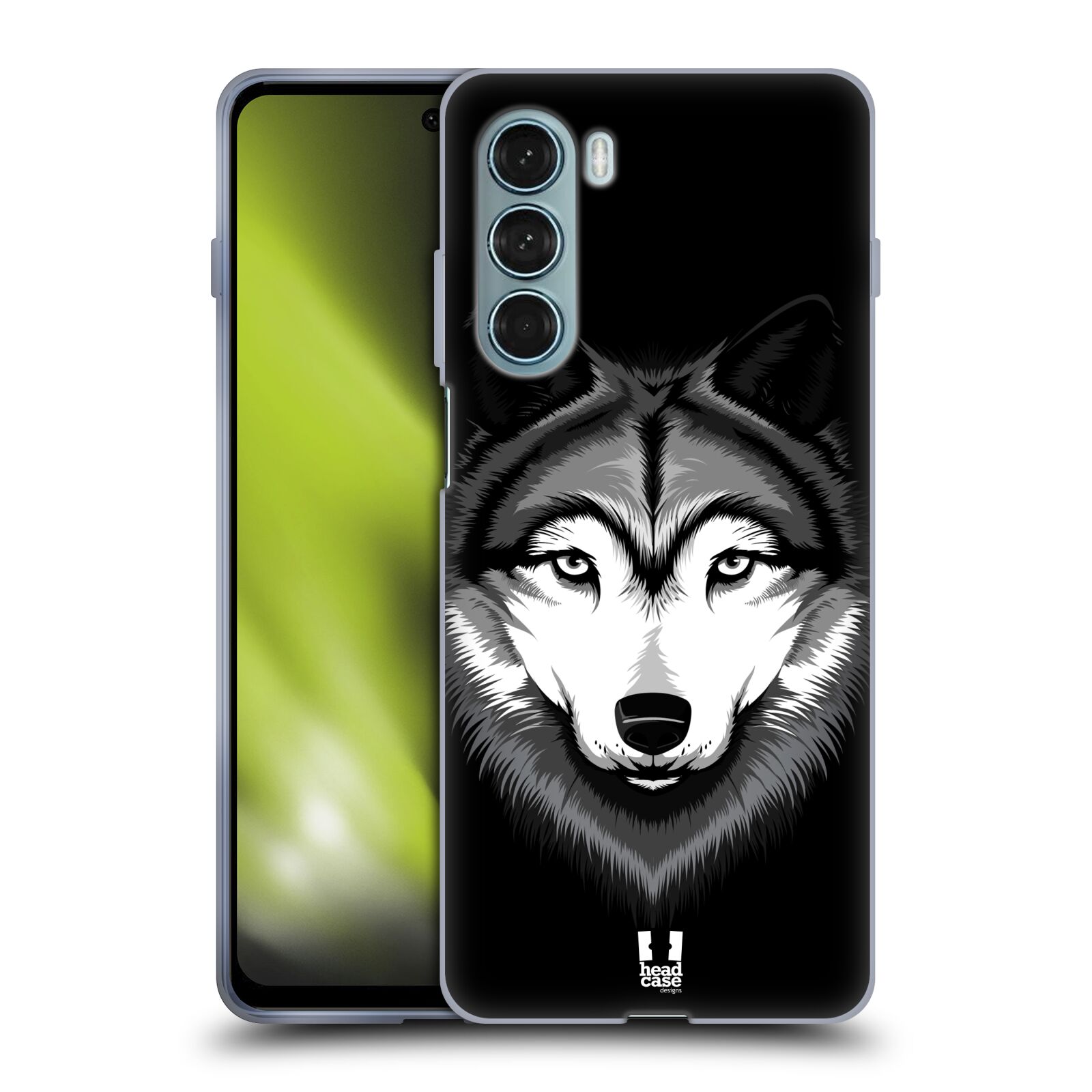 Silikonové pouzdro na mobil Motorola Moto G200 5G - Head Case - ILUSTROVANÝ VLK