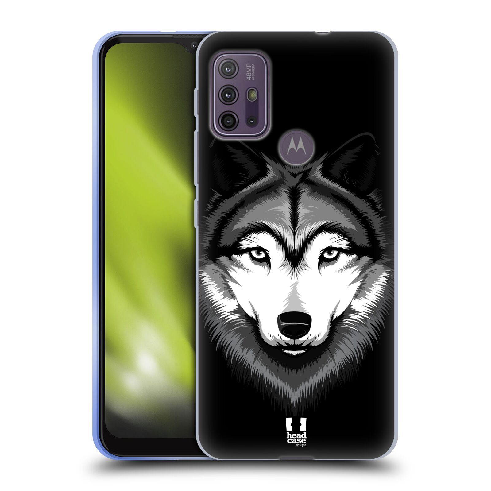 Silikonové pouzdro na mobil Motorola Moto G10 / G30 - Head Case - ILUSTROVANÝ VLK