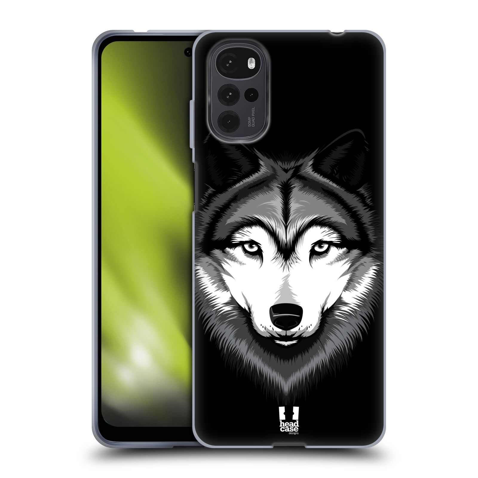 Silikonové pouzdro na mobil Motorola Moto G22 - Head Case - ILUSTROVANÝ VLK