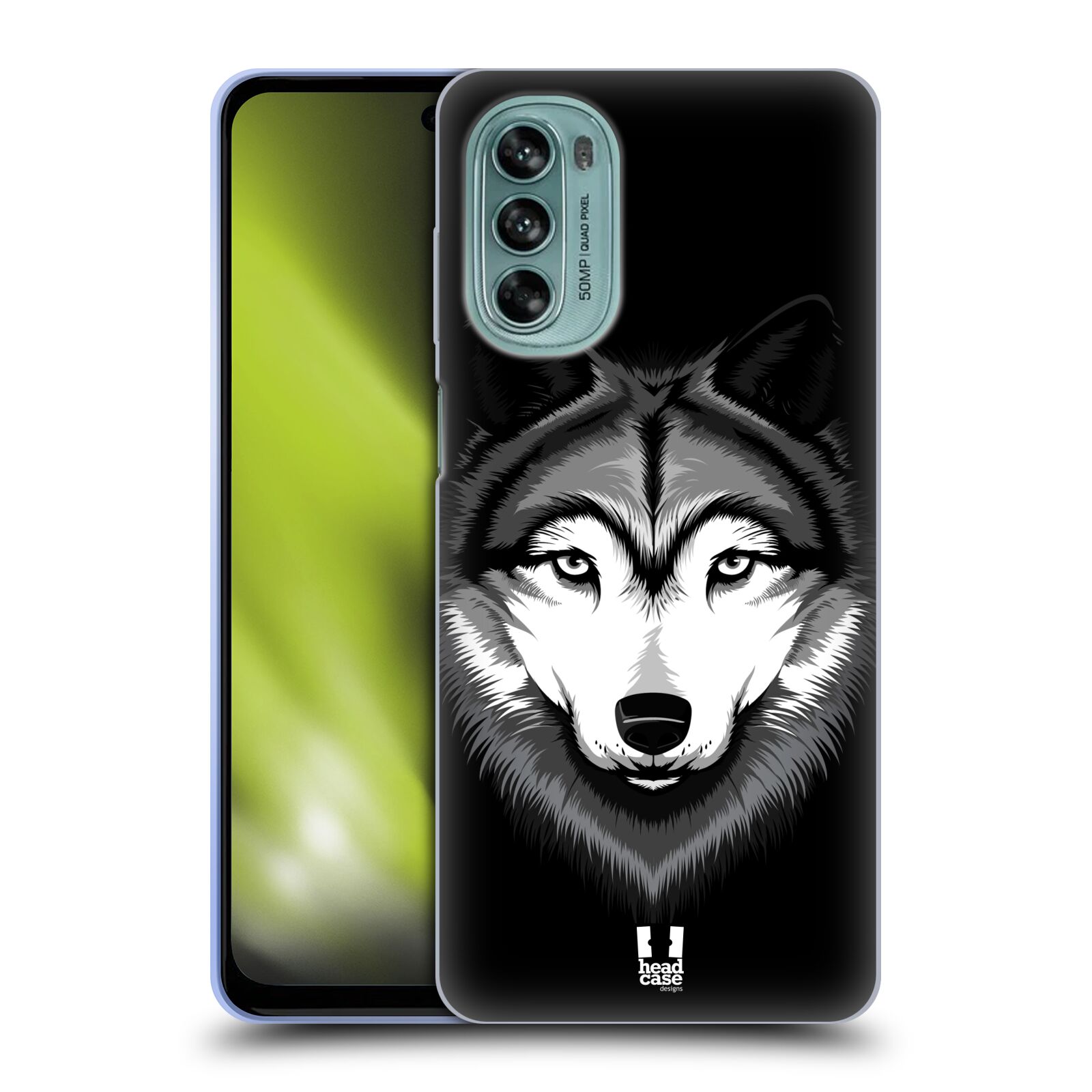 Silikonové pouzdro na mobil Motorola Moto G62 5G - Head Case - ILUSTROVANÝ VLK