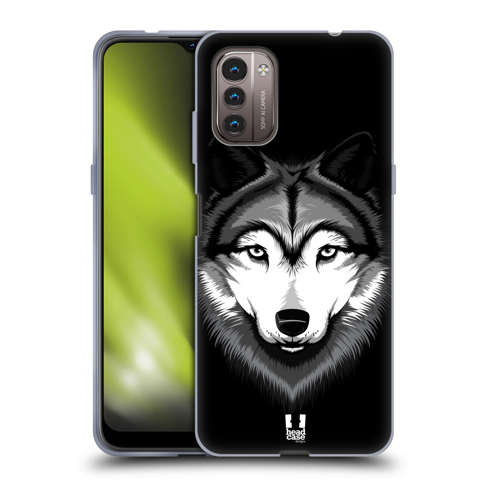 Silikonové pouzdro na mobil Nokia G11 / G21 - Head Case - ILUSTROVANÝ VLK