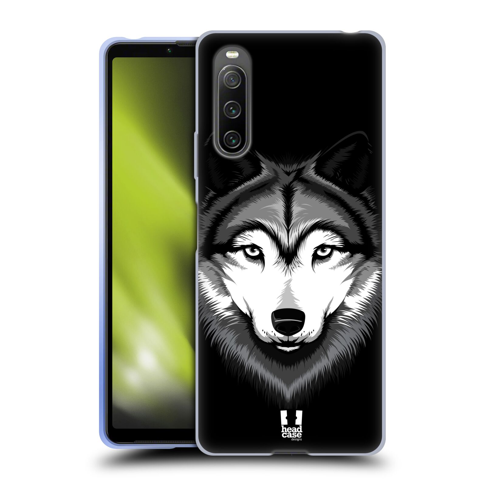 Silikonové pouzdro na mobil Sony Xperia 10 IV - Head Case - ILUSTROVANÝ VLK