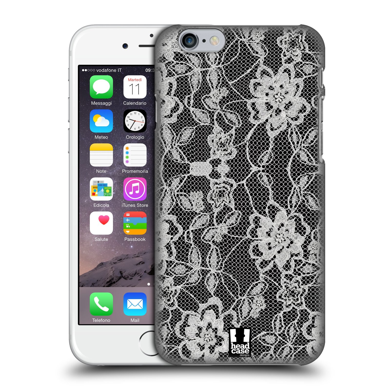 Plastové pouzdro na mobil Apple iPhone 6 HEAD CASE FLOWERY KRAJKA - výprodej