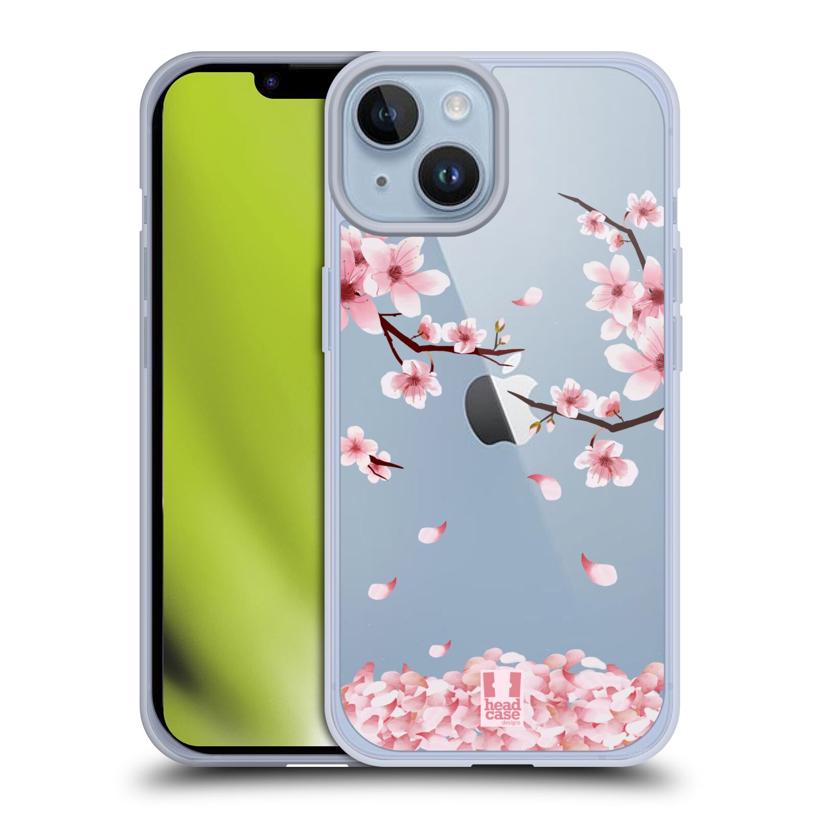 Silikonové pouzdro na mobil Apple iPhone 14 - Head Case - Květy a větvičky