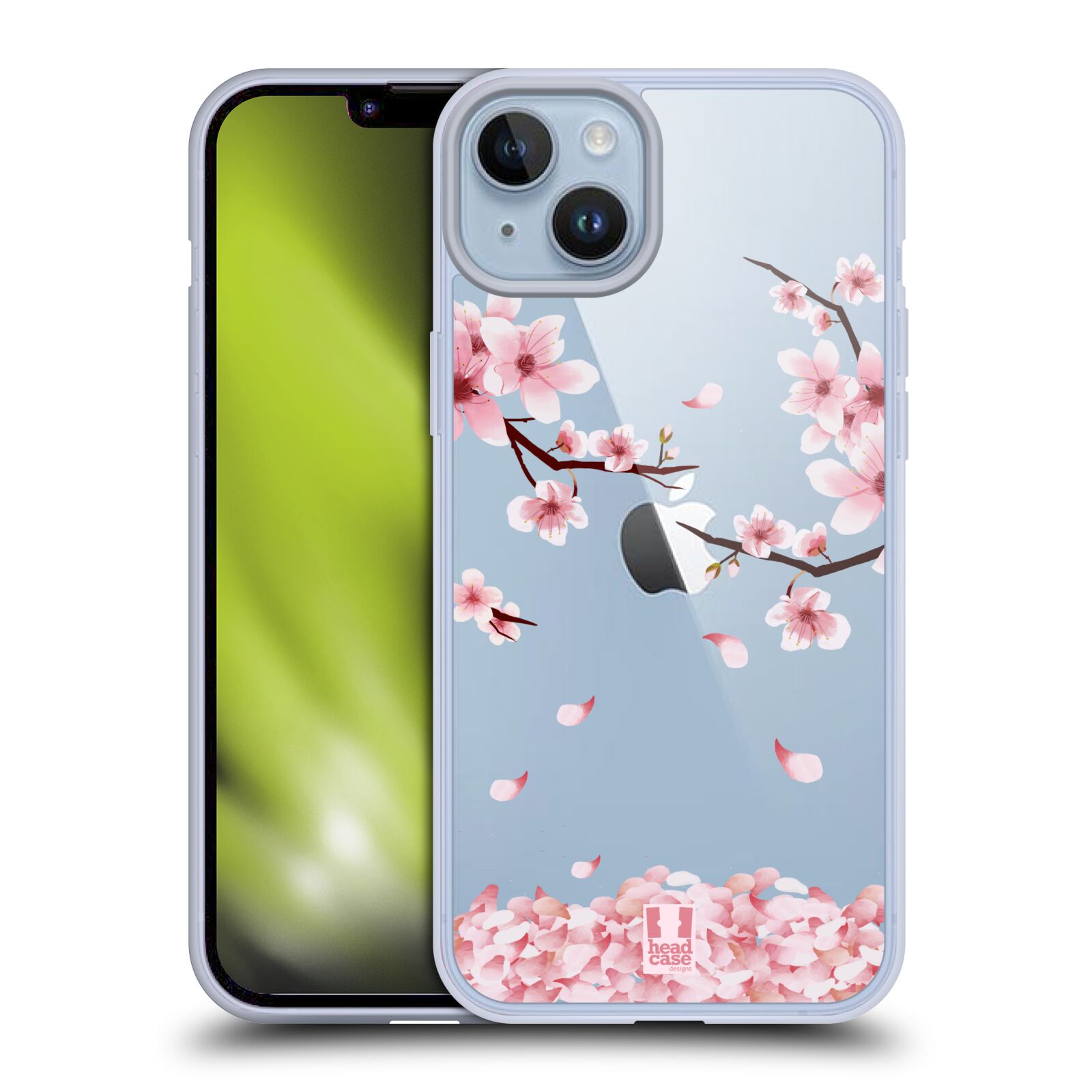 Silikonové pouzdro na mobil Apple iPhone 14 Plus - Head Case - Květy a větvičky