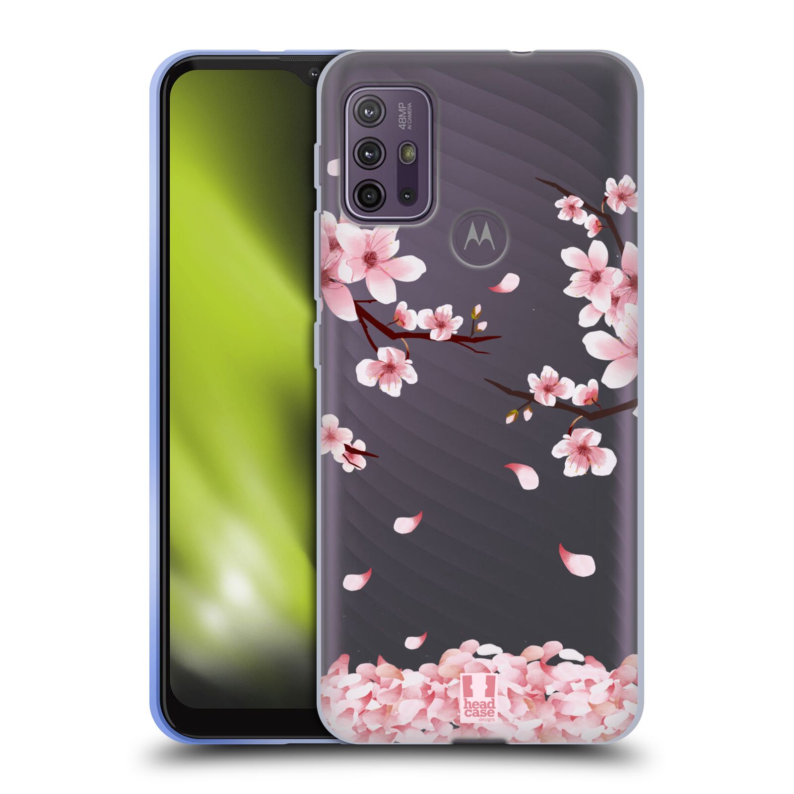 Silikonové pouzdro na mobil Motorola Moto G10 / G30 - Head Case - Květy a větvičky