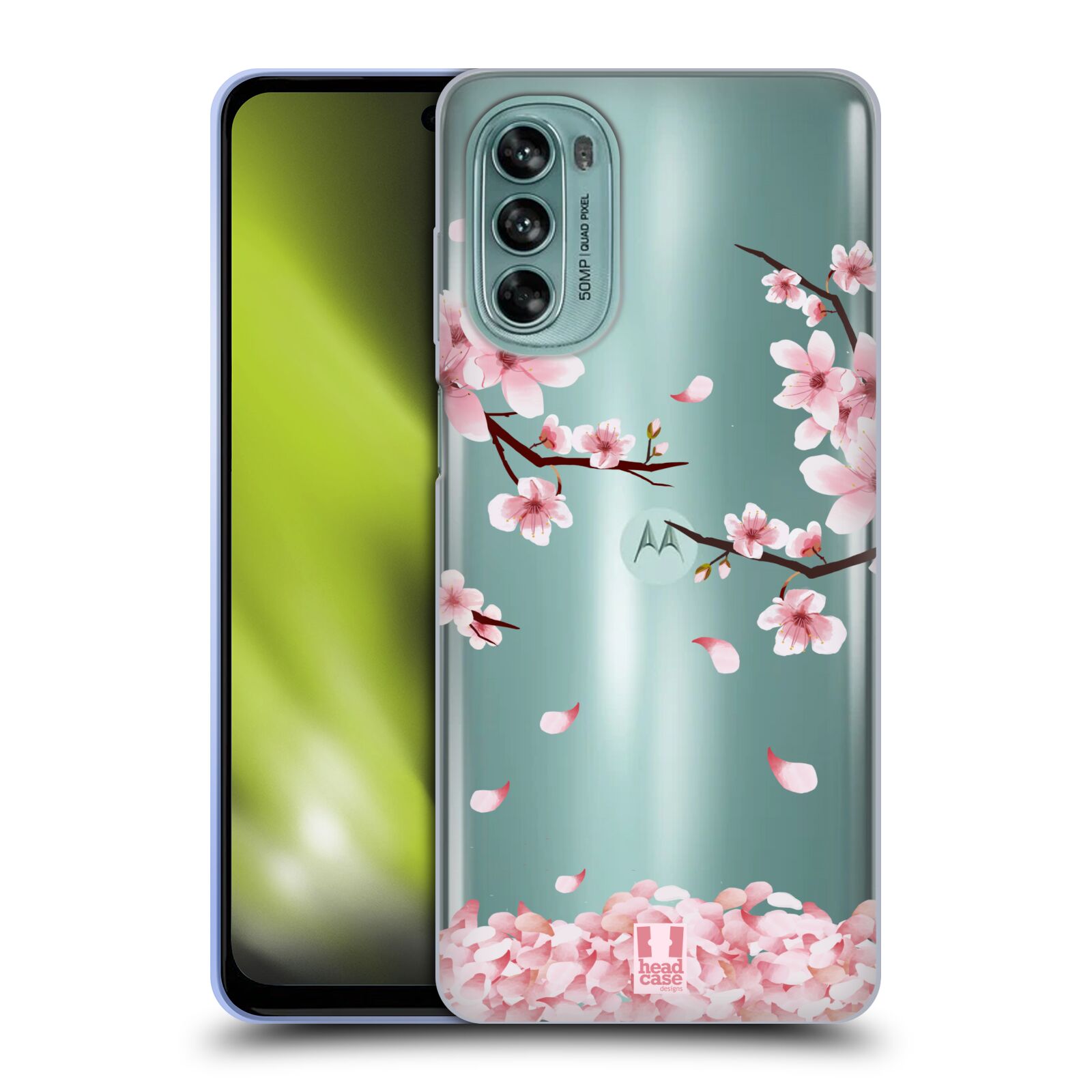 Silikonové pouzdro na mobil Motorola Moto G62 5G - Head Case - Květy a větvičky