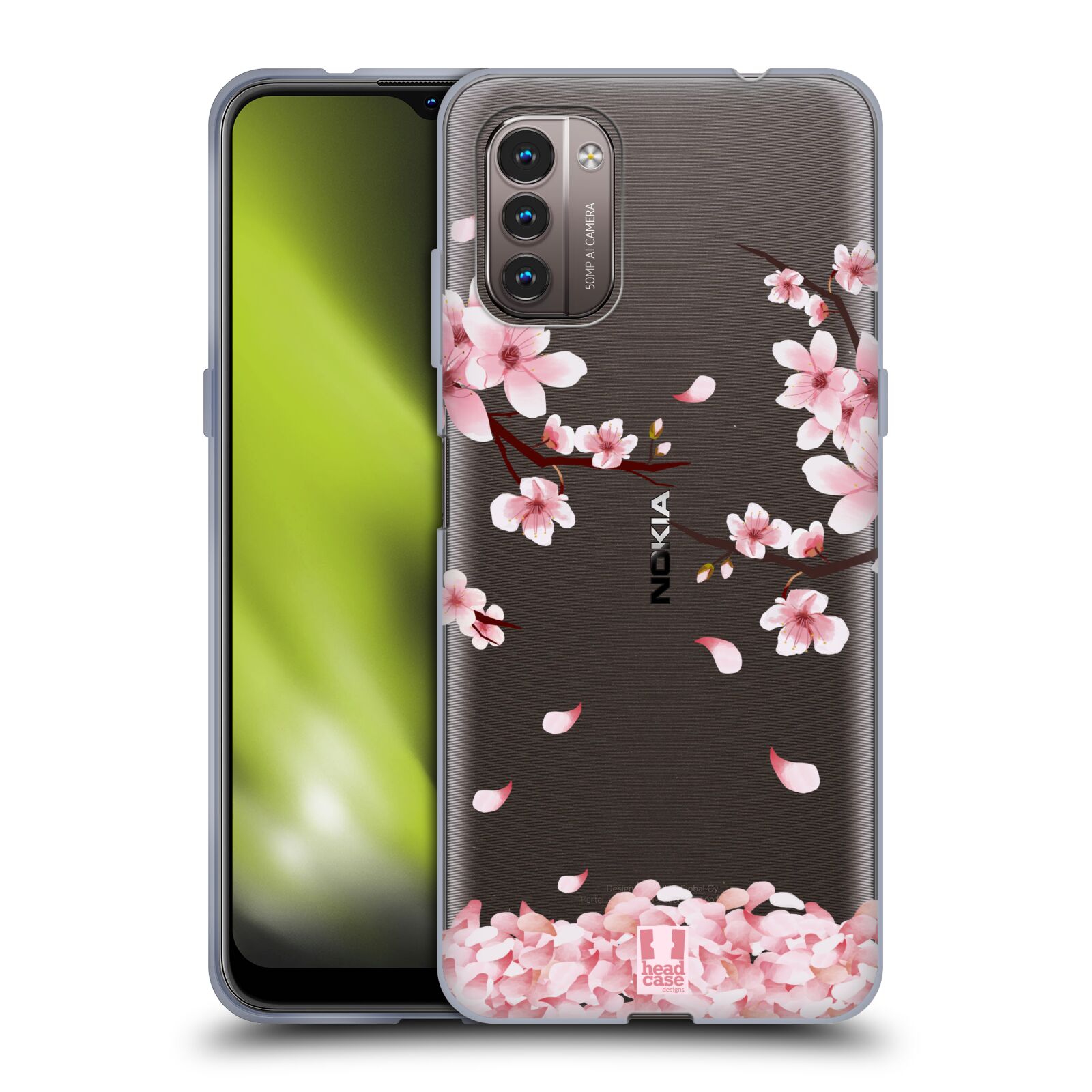 Silikonové pouzdro na mobil Nokia G11 / G21 - Head Case - Květy a větvičky