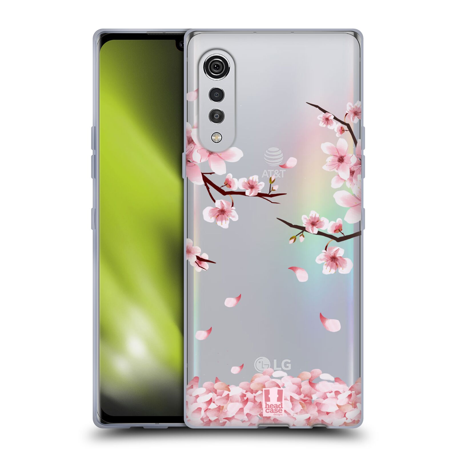 Silikonové pouzdro na mobil LG Velvet - Head Case - Květy a větvičky