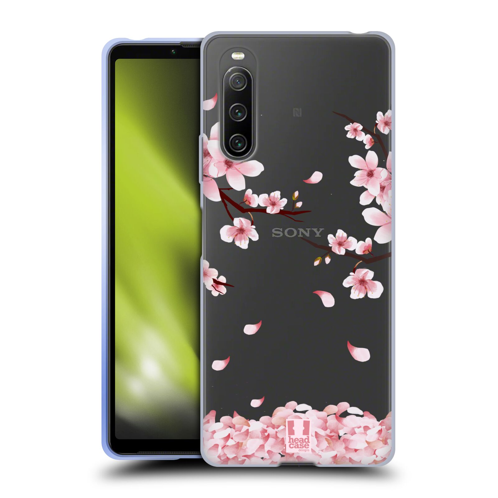 Silikonové pouzdro na mobil Sony Xperia 10 IV - Head Case - Květy a větvičky (Silikonový kryt, obal, pouzdro na mobilní telefon Sony Xperia 10 IV s motivem Květy a větvičky)