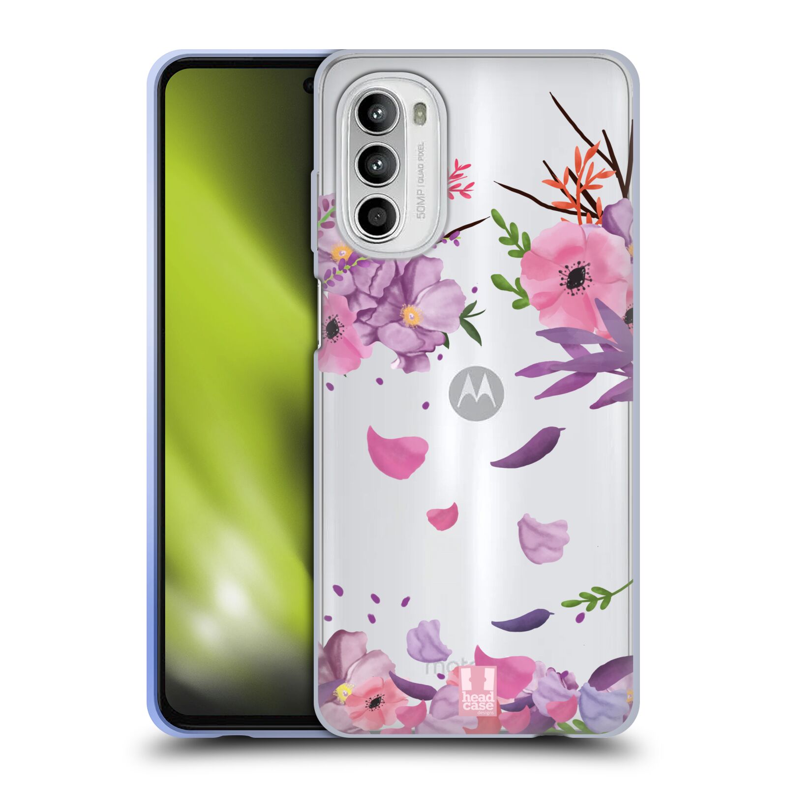Silikonové pouzdro na mobil Motorola Moto G52 - Head Case - Okvětní lístky