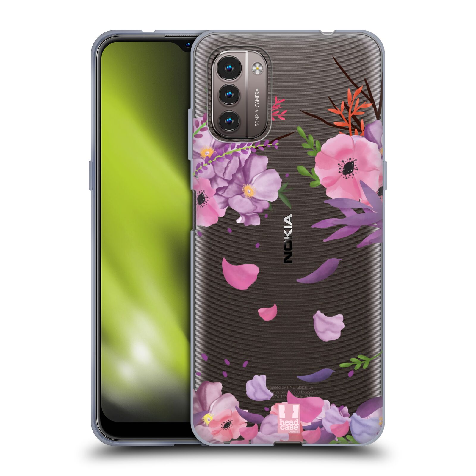 Silikonové pouzdro na mobil Nokia G11 / G21 - Head Case - Okvětní lístky
