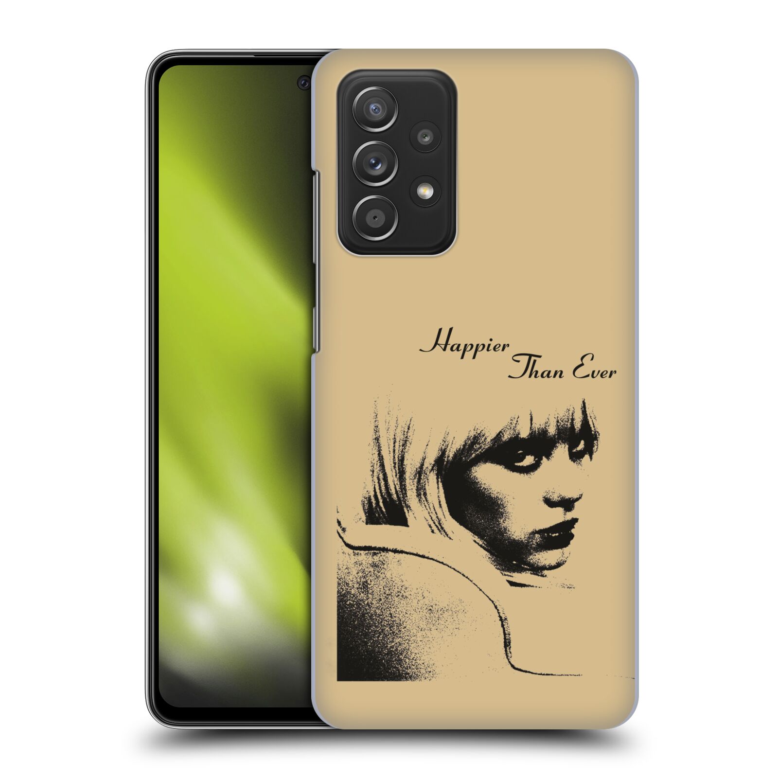 Plastové pouzdro na mobil Samsung Galaxy A52 / A52 5G / A52s 5G - Billie Eilish - Happier Than Ever