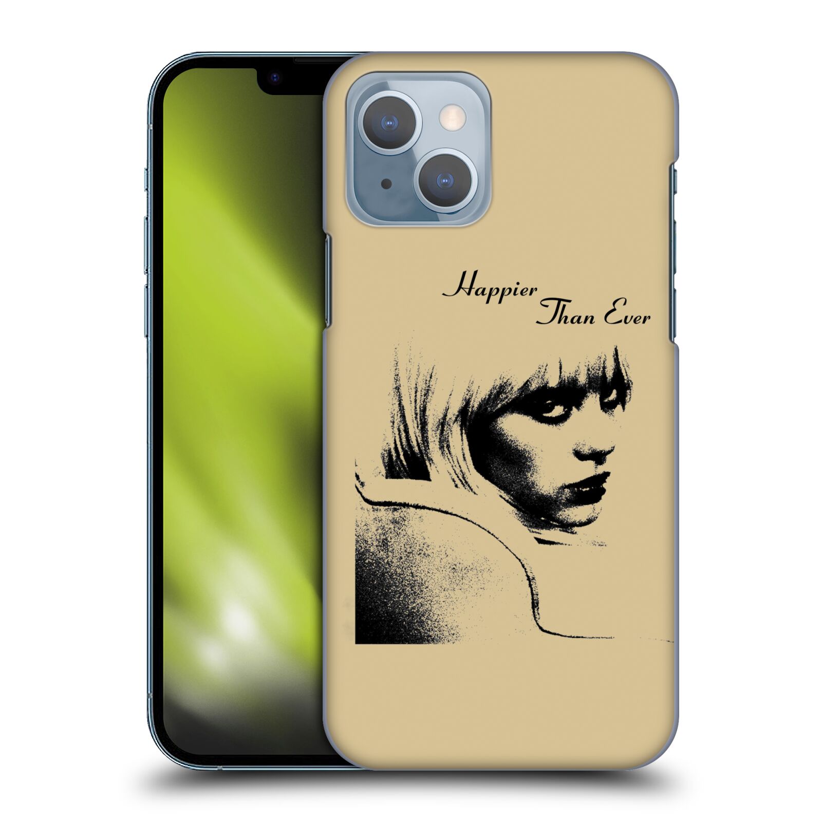 Plastové pouzdro na mobil Apple iPhone 14 - Billie Eilish - Happier Than Ever