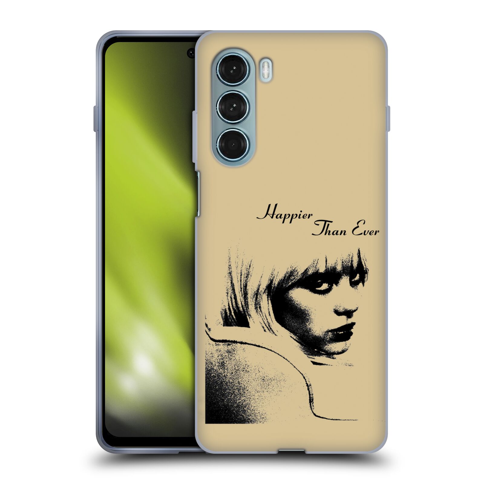 Silikonové pouzdro na mobil Motorola Moto G200 5G - Billie Eilish - Happier Than Ever