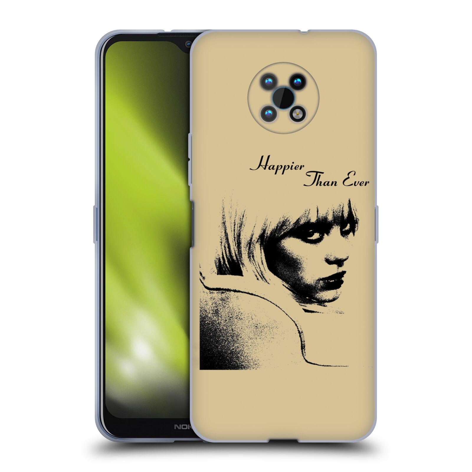 Silikonové pouzdro na mobil Nokia G50 5G - Billie Eilish - Happier Than Ever
