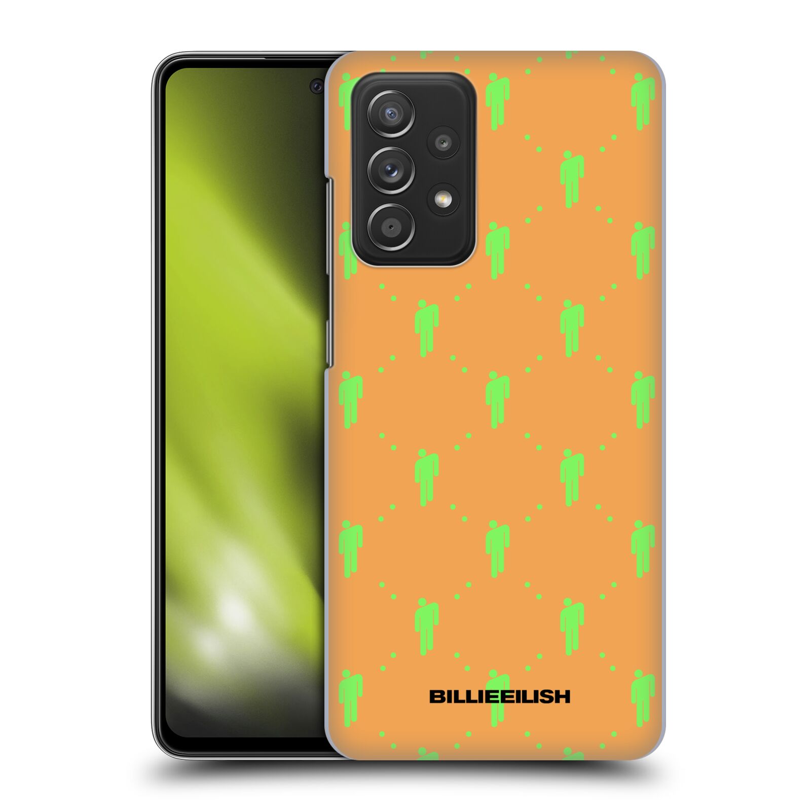 Plastové pouzdro na mobil Samsung Galaxy A52 / A52 5G / A52s 5G - Billie Eilish - Blohsh Pattern