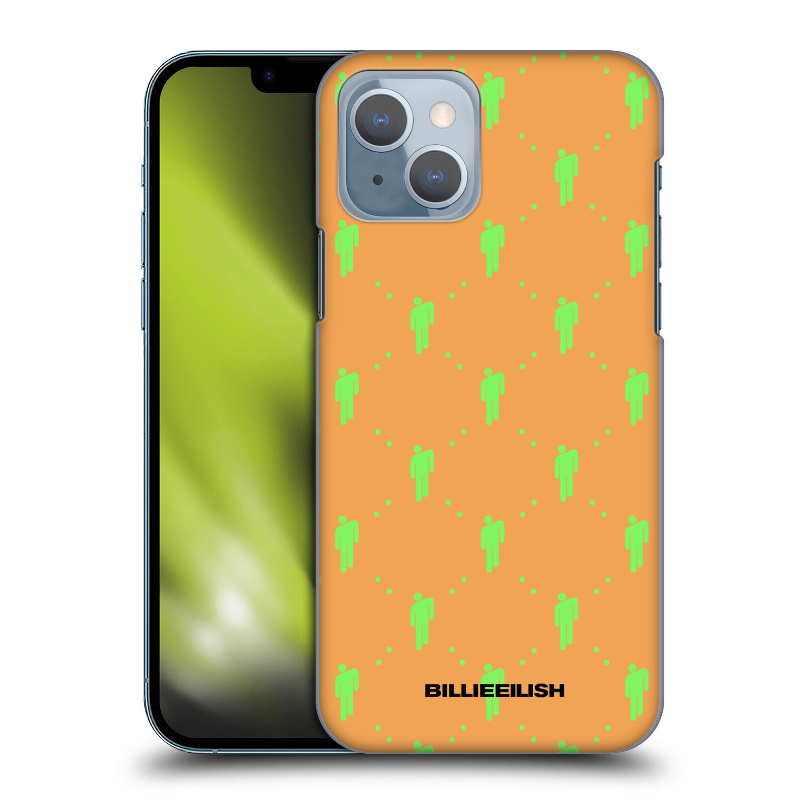 Plastové pouzdro na mobil Apple iPhone 14 - Billie Eilish - Blohsh Pattern