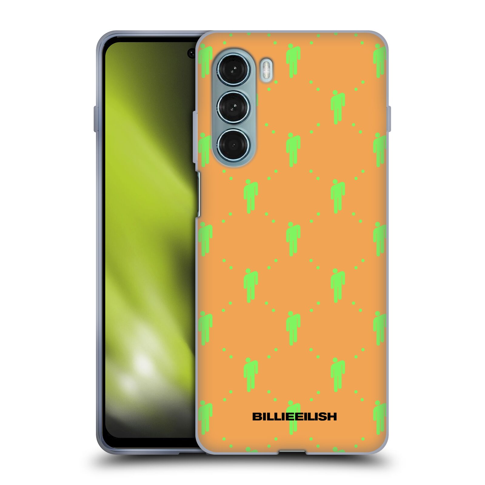 Silikonové pouzdro na mobil Motorola Moto G200 5G - Billie Eilish - Blohsh Pattern