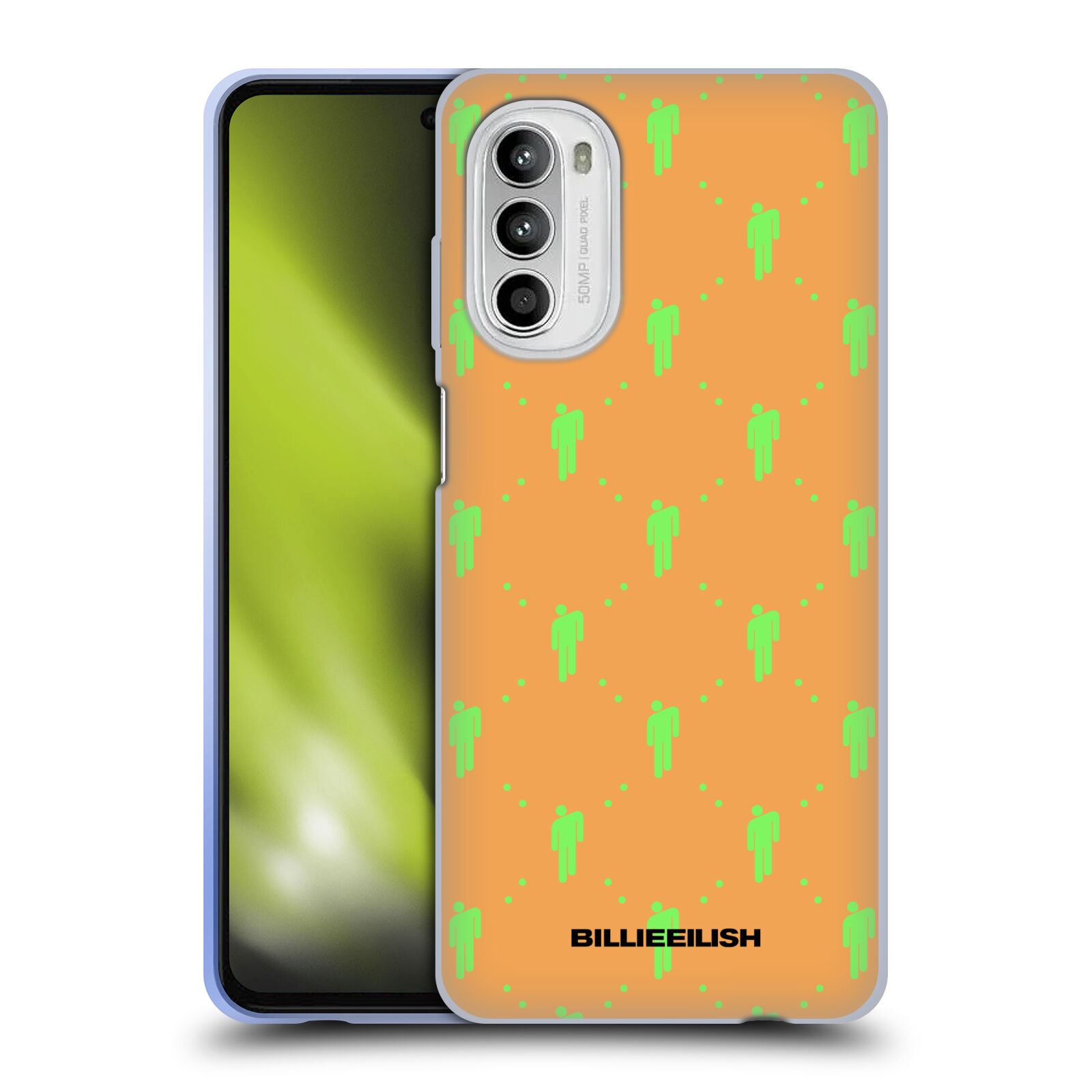Silikonové pouzdro na mobil Motorola Moto G52 - Billie Eilish - Blohsh Pattern