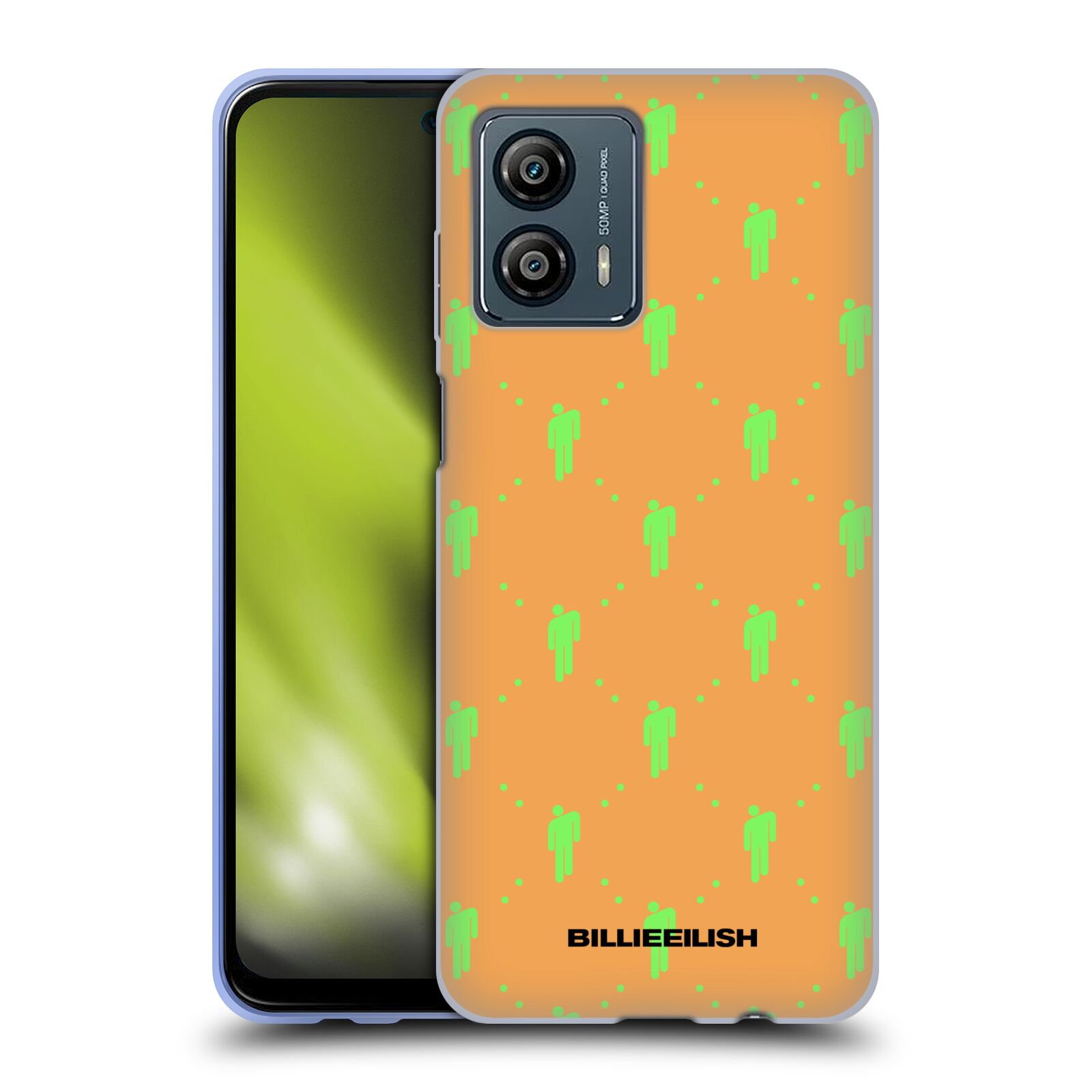 Silikonové pouzdro na mobil Motorola Moto G53 5G - Billie Eilish - Blohsh Pattern
