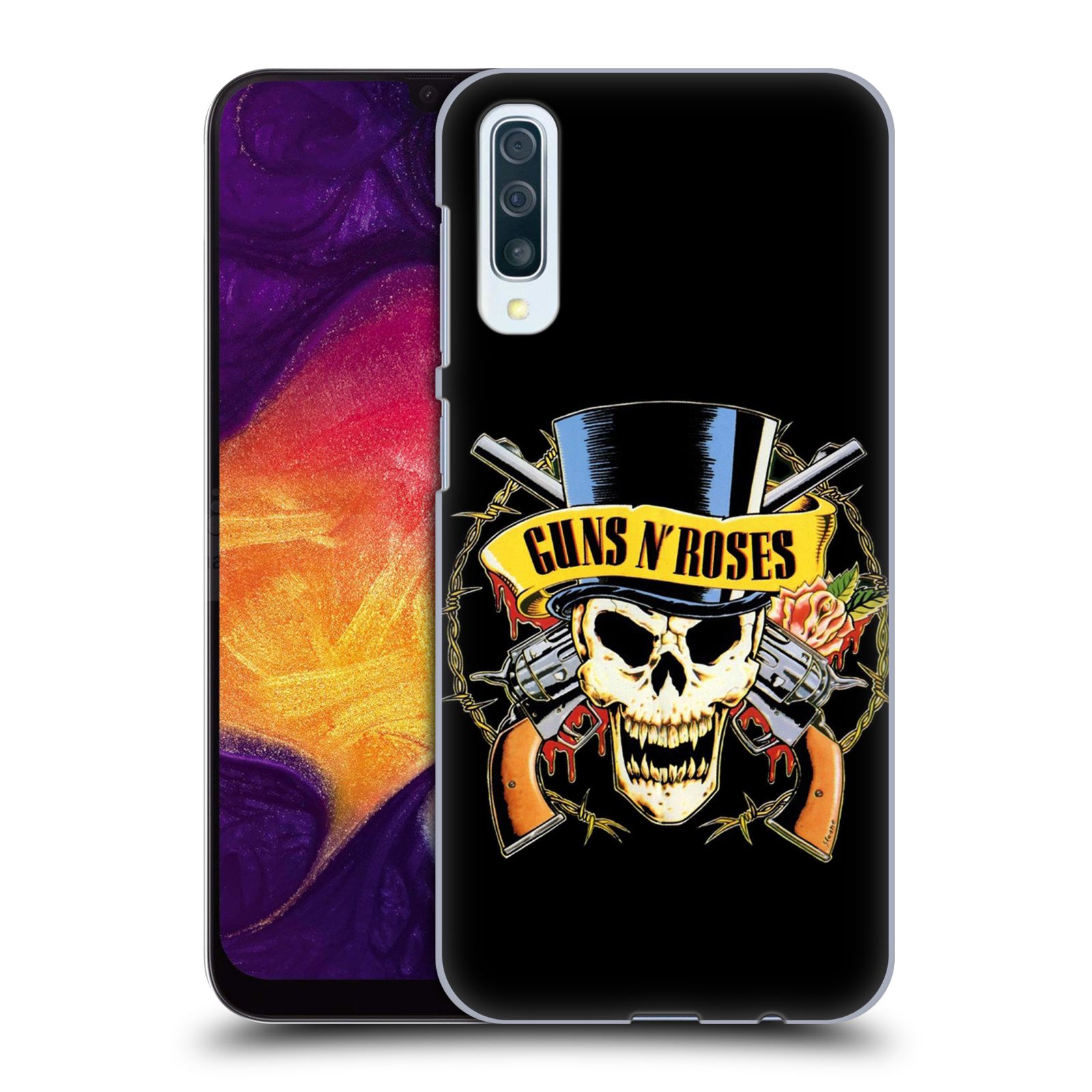 Plastové pouzdro na mobil Samsung Galaxy A50 / A30s - Head Case - Guns N' Roses - Lebka