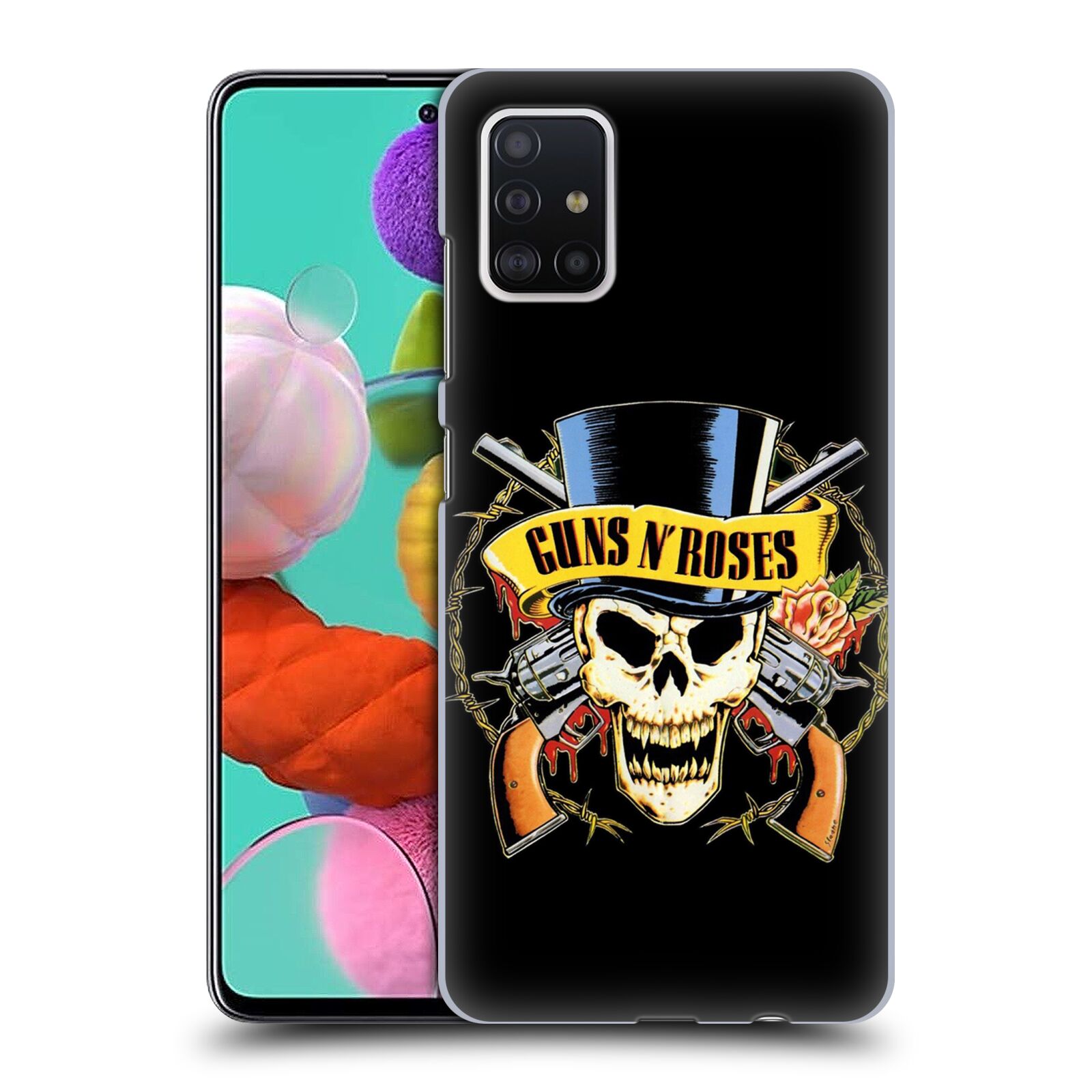 Plastové pouzdro na mobil Samsung Galaxy A51 - Head Case - Guns N' Roses - Lebka