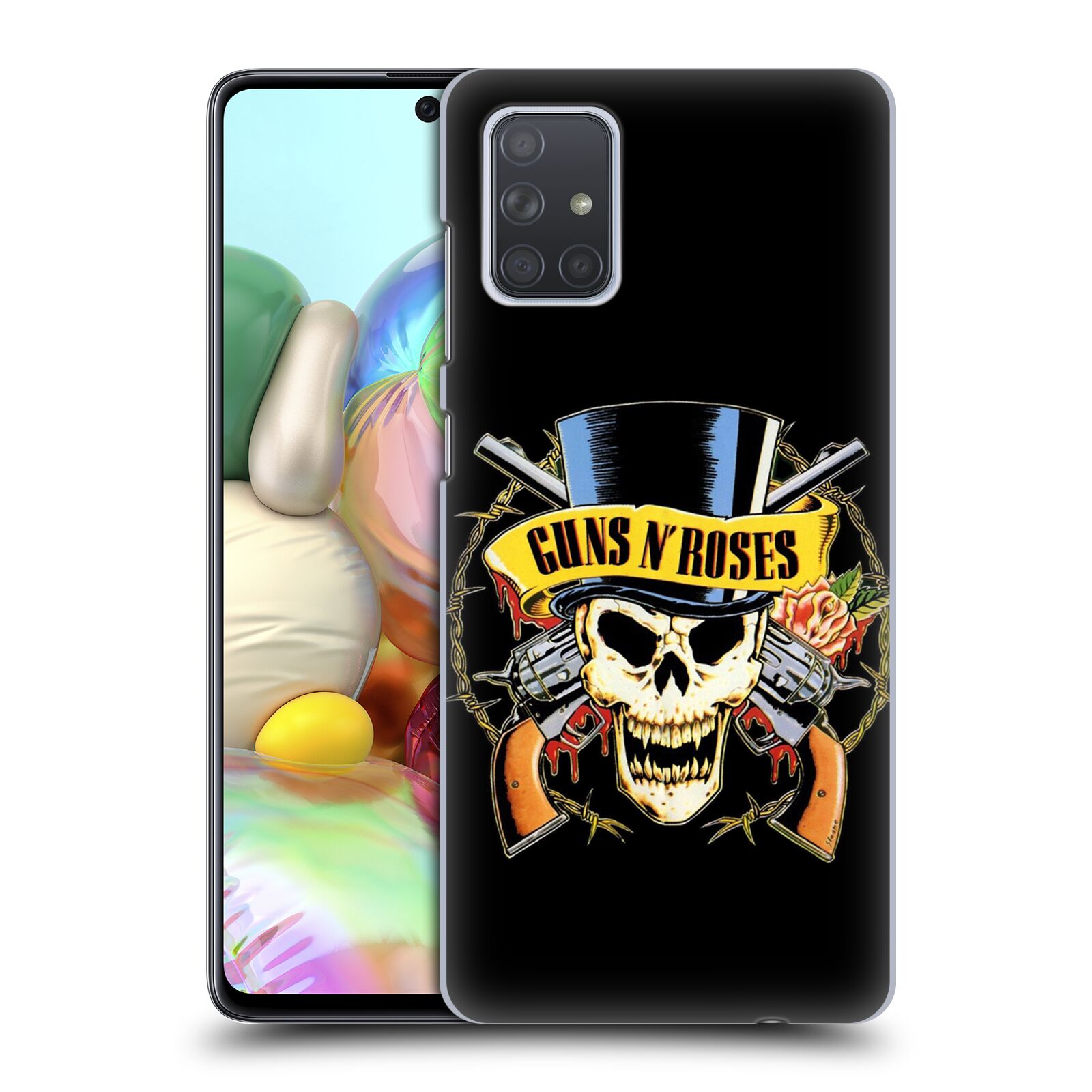 Plastové pouzdro na mobil Samsung Galaxy A71 - Head Case - Guns N' Roses - Lebka