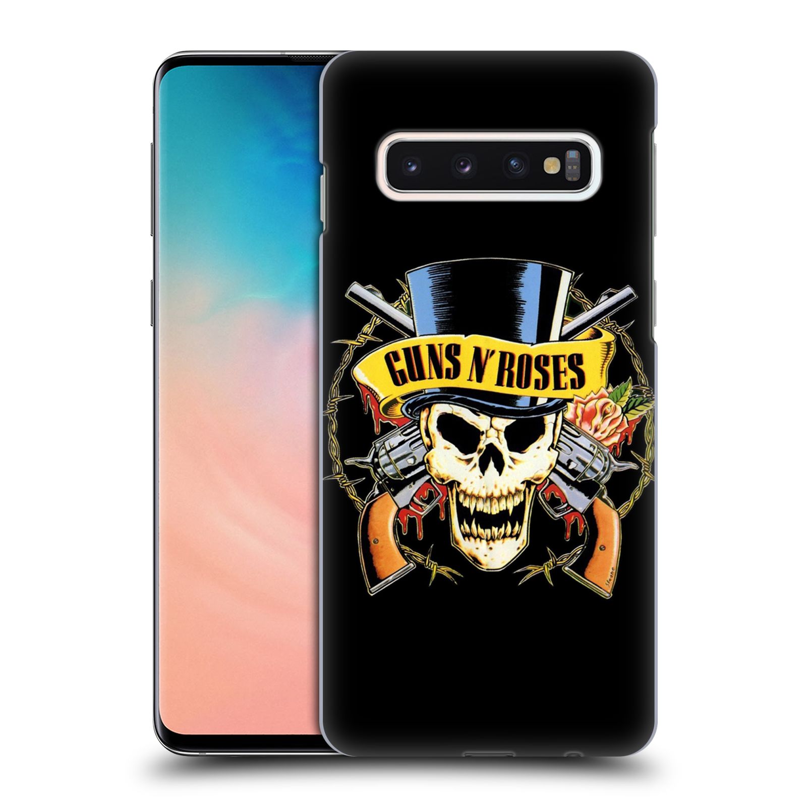 Plastové pouzdro na mobil Samsung Galaxy S10 - Head Case - Guns N' Roses - Lebka