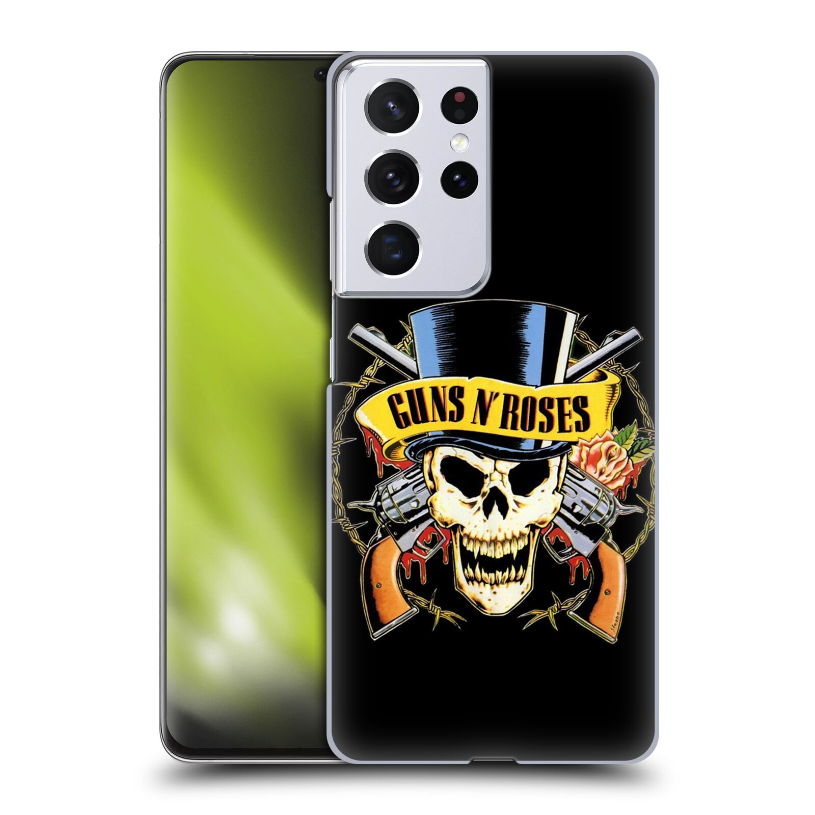 Plastové pouzdro na mobil Samsung Galaxy S21 Ultra 5G - Head Case - Guns N' Roses - Lebka