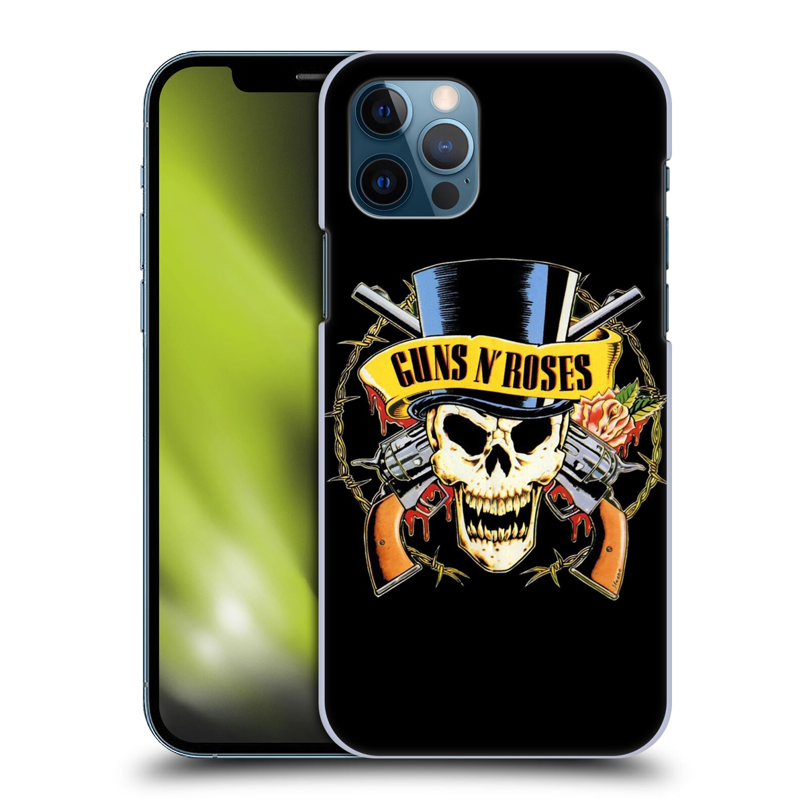 Plastové pouzdro na mobil Apple iPhone 12 / 12 Pro - Head Case - Guns N' Roses - Lebka
