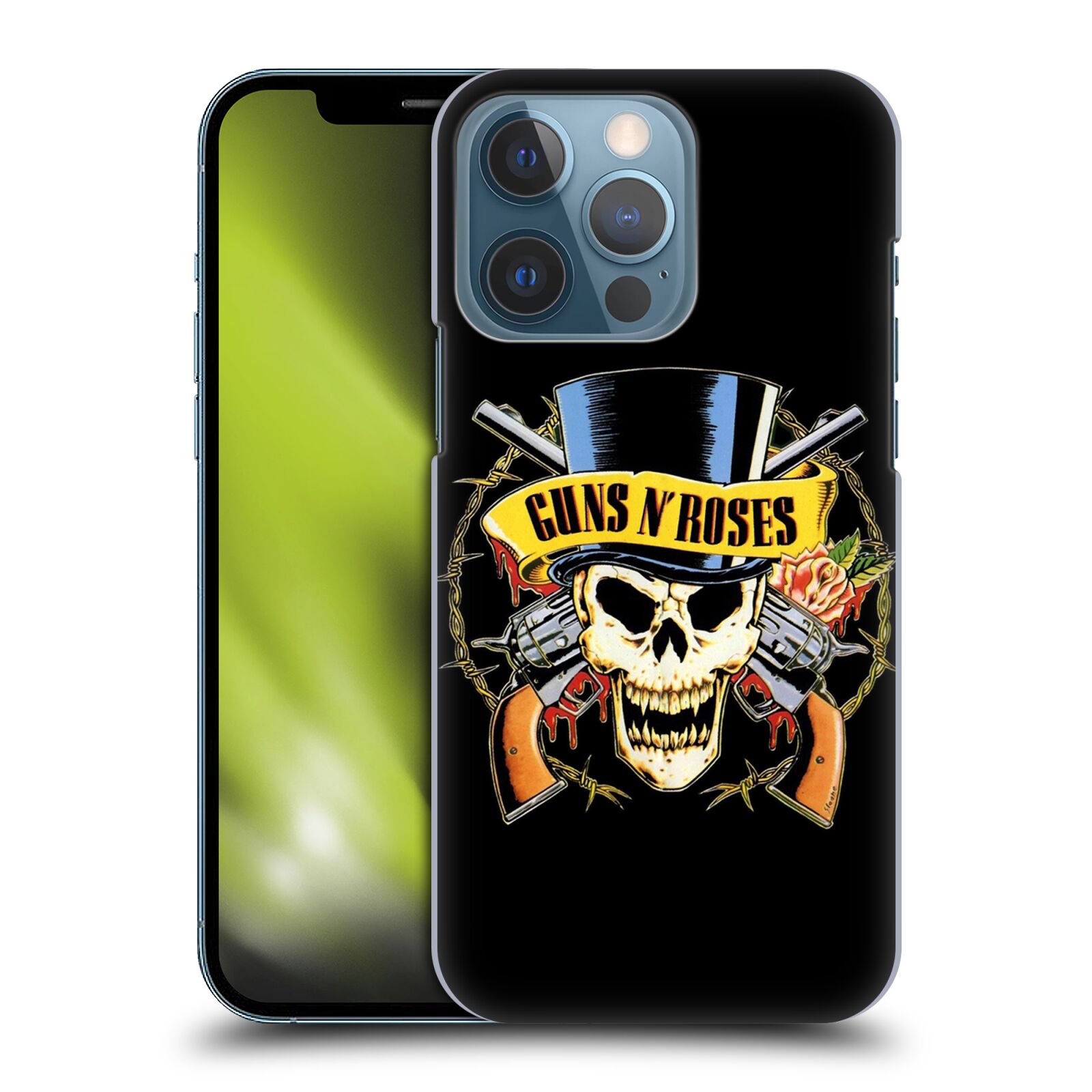 Plastové pouzdro na mobil Apple iPhone 13 Pro - Head Case - Guns N' Roses - Lebka