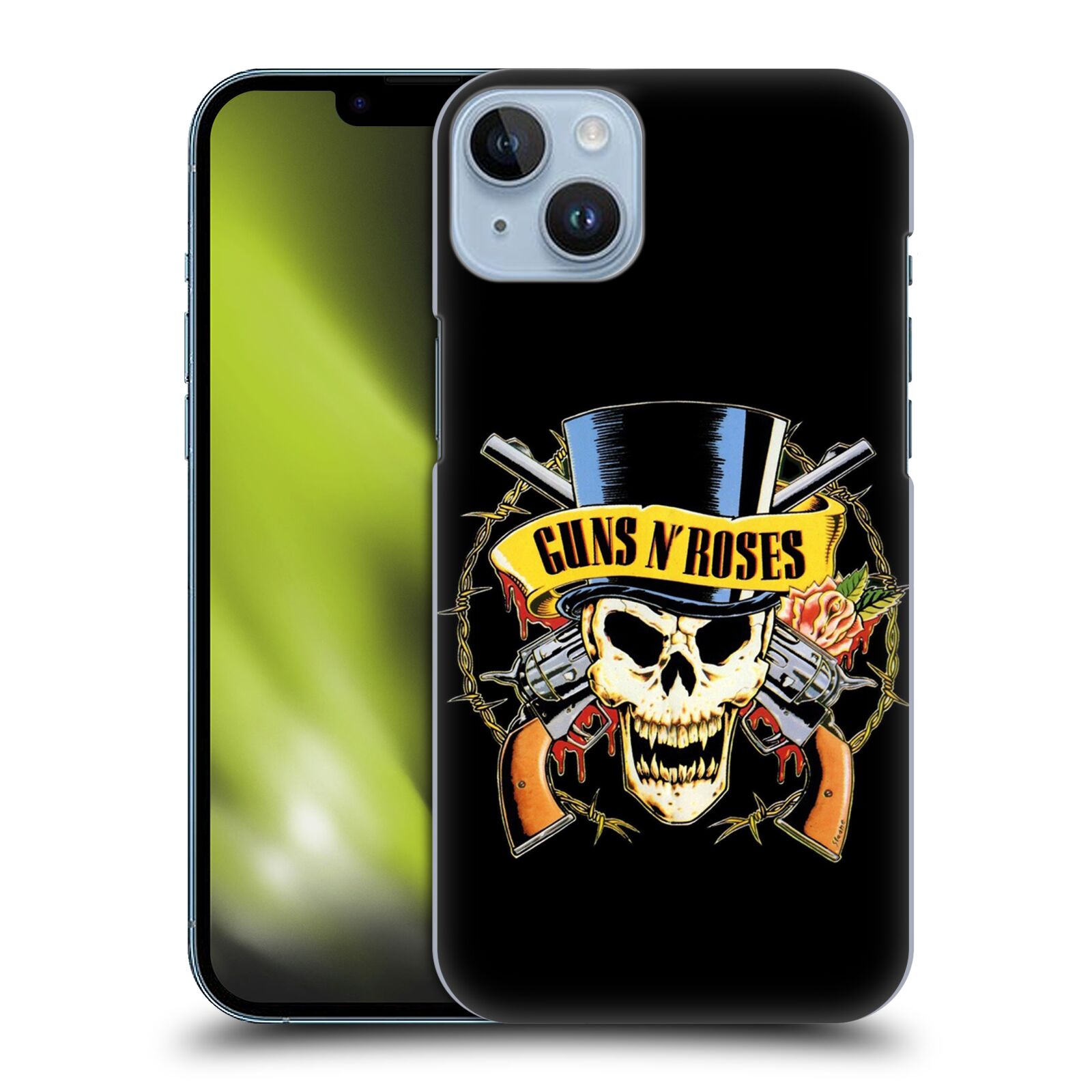 Plastové pouzdro na mobil Apple iPhone 14 Plus - Head Case - Guns N' Roses - Lebka