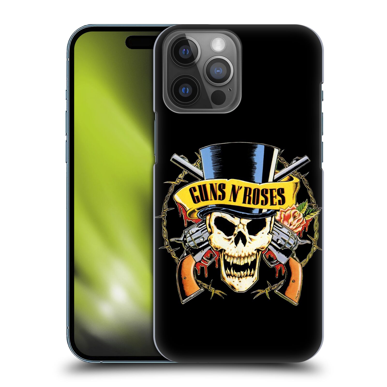 Plastové pouzdro na mobil Apple iPhone 14 Pro Max - Head Case - Guns N' Roses - Lebka