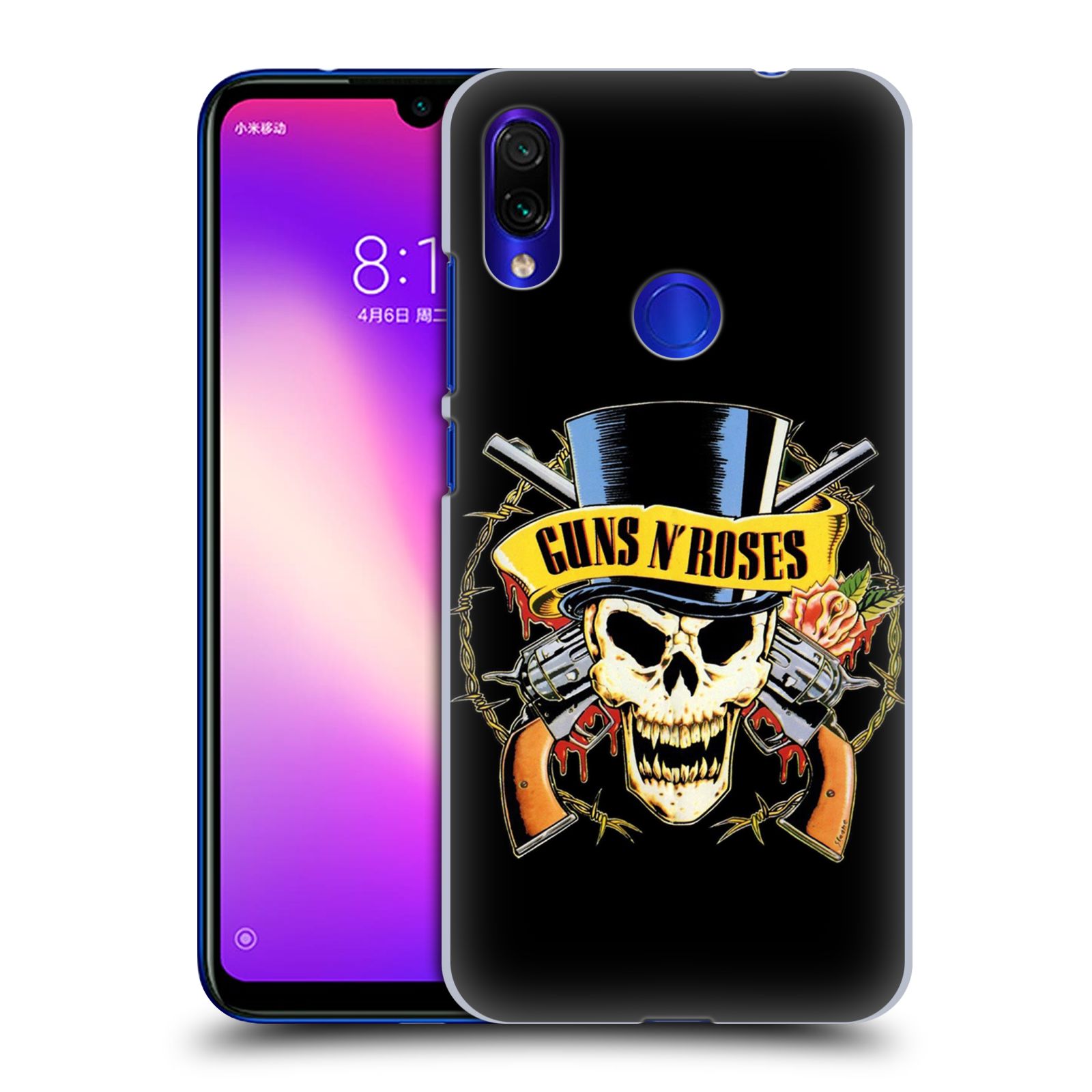 Plastové pouzdro na mobil Xiaomi Redmi Note 7 - Head Case - Guns N' Roses - Lebka