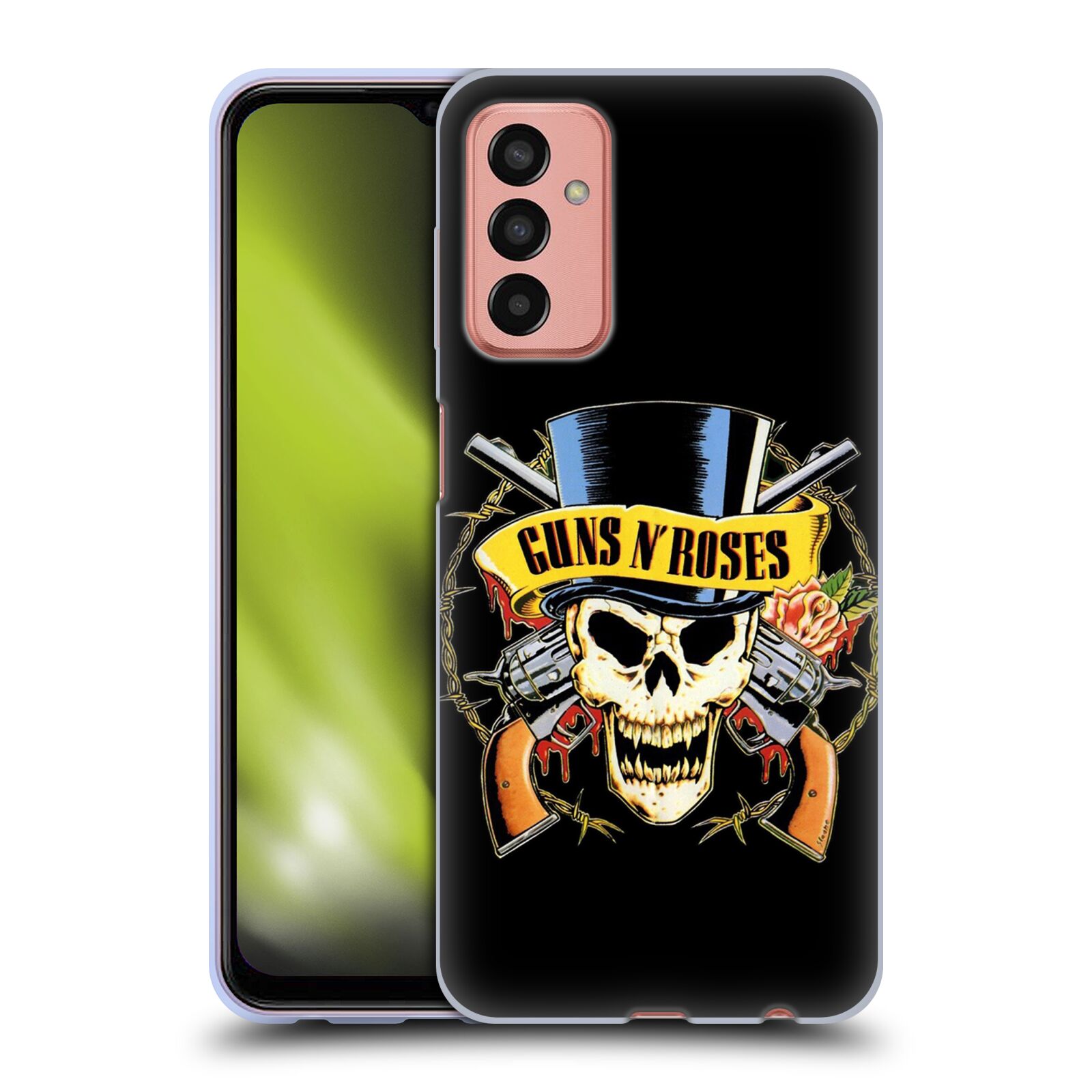 Silikonové pouzdro na mobil Samsung Galaxy M13 - Head Case - Guns N' Roses - Lebka