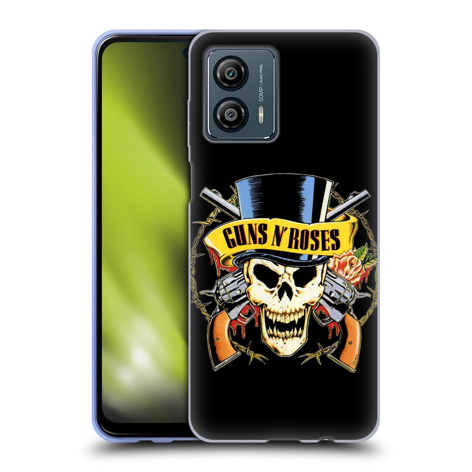 Silikonové pouzdro na mobil Motorola Moto G53 5G - Head Case - Guns N' Roses - Lebka