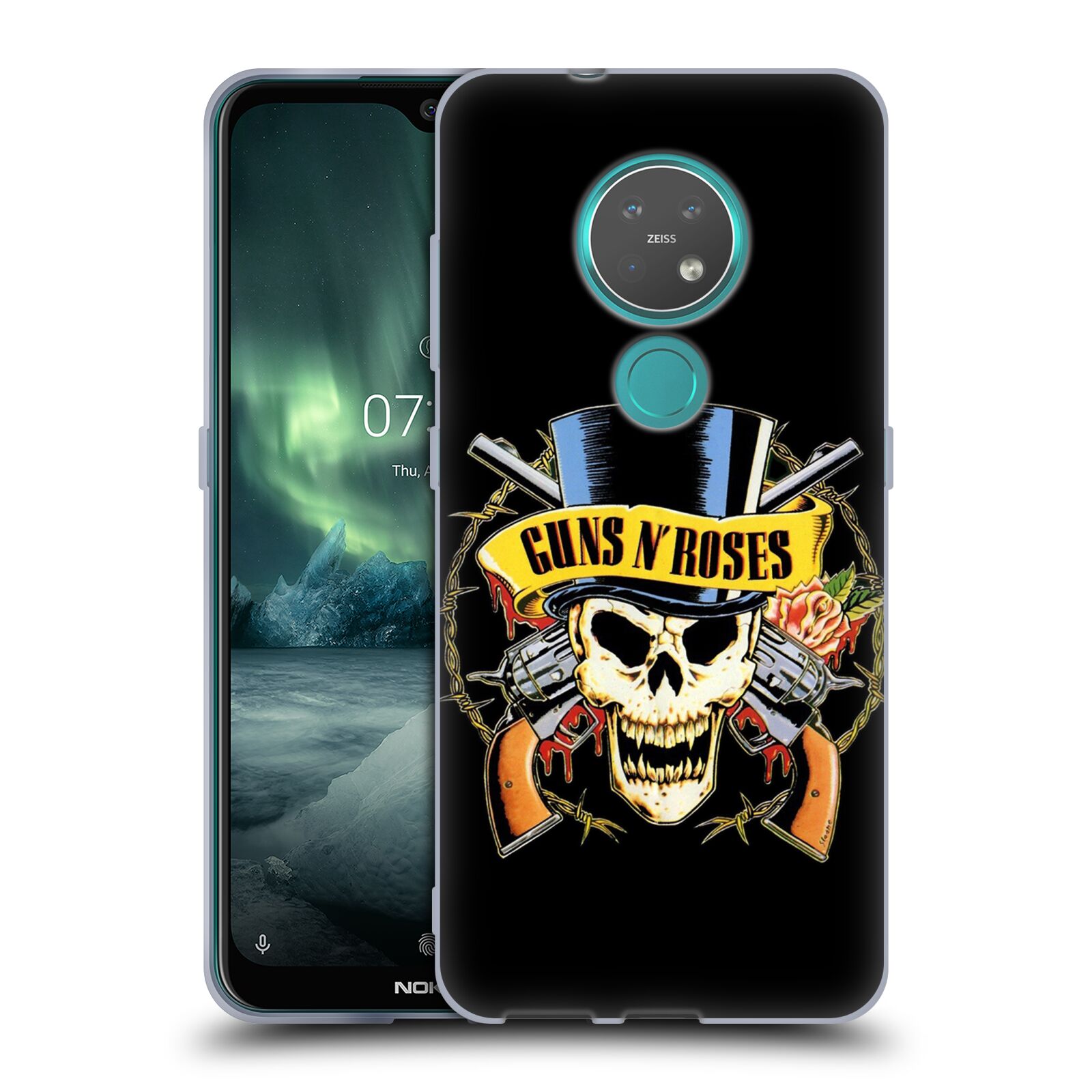 Silikonové pouzdro na mobil Nokia 6.2 - Head Case - Guns N' Roses - Lebka
