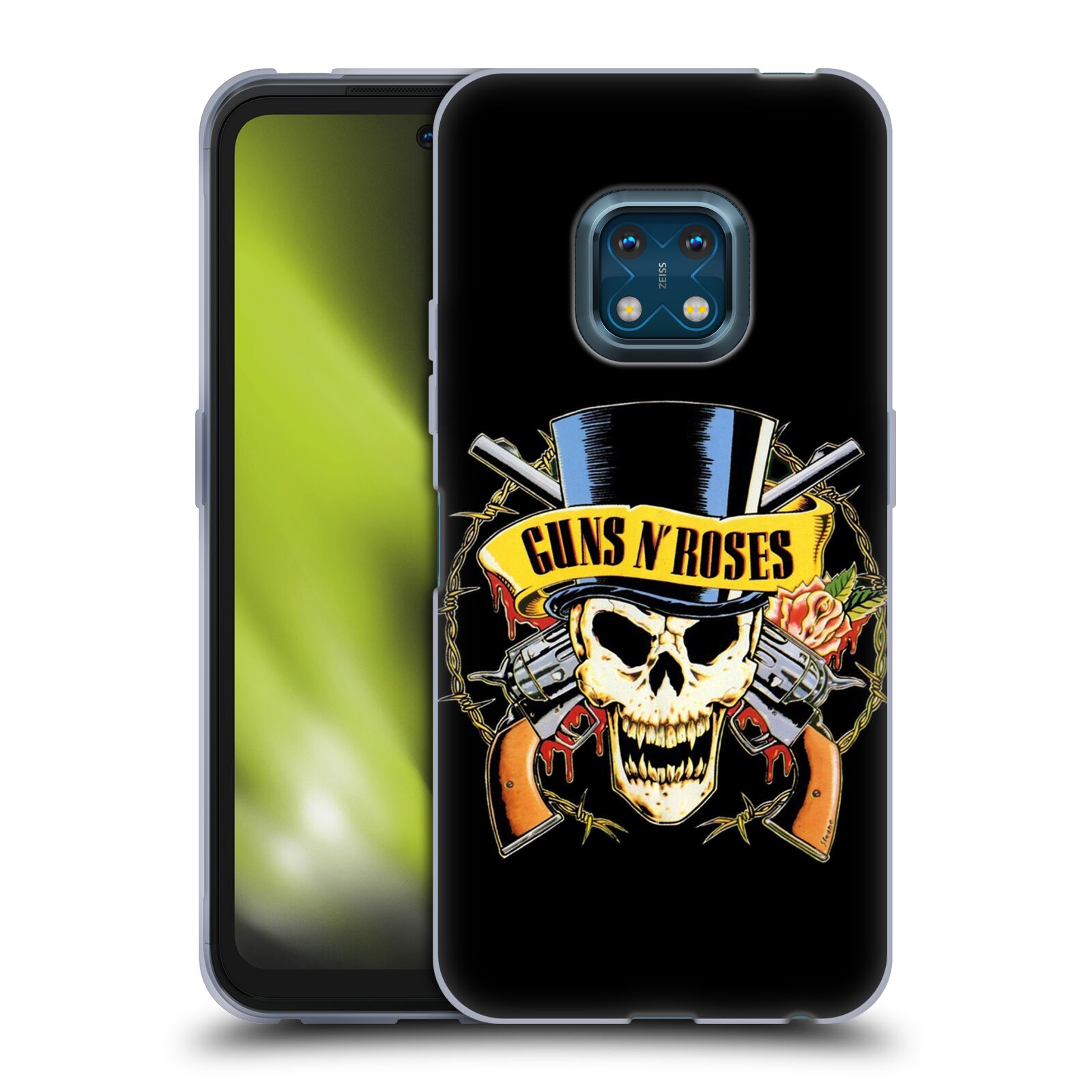 Silikonové pouzdro na mobil Nokia XR20 - Head Case - Guns N' Roses - Lebka