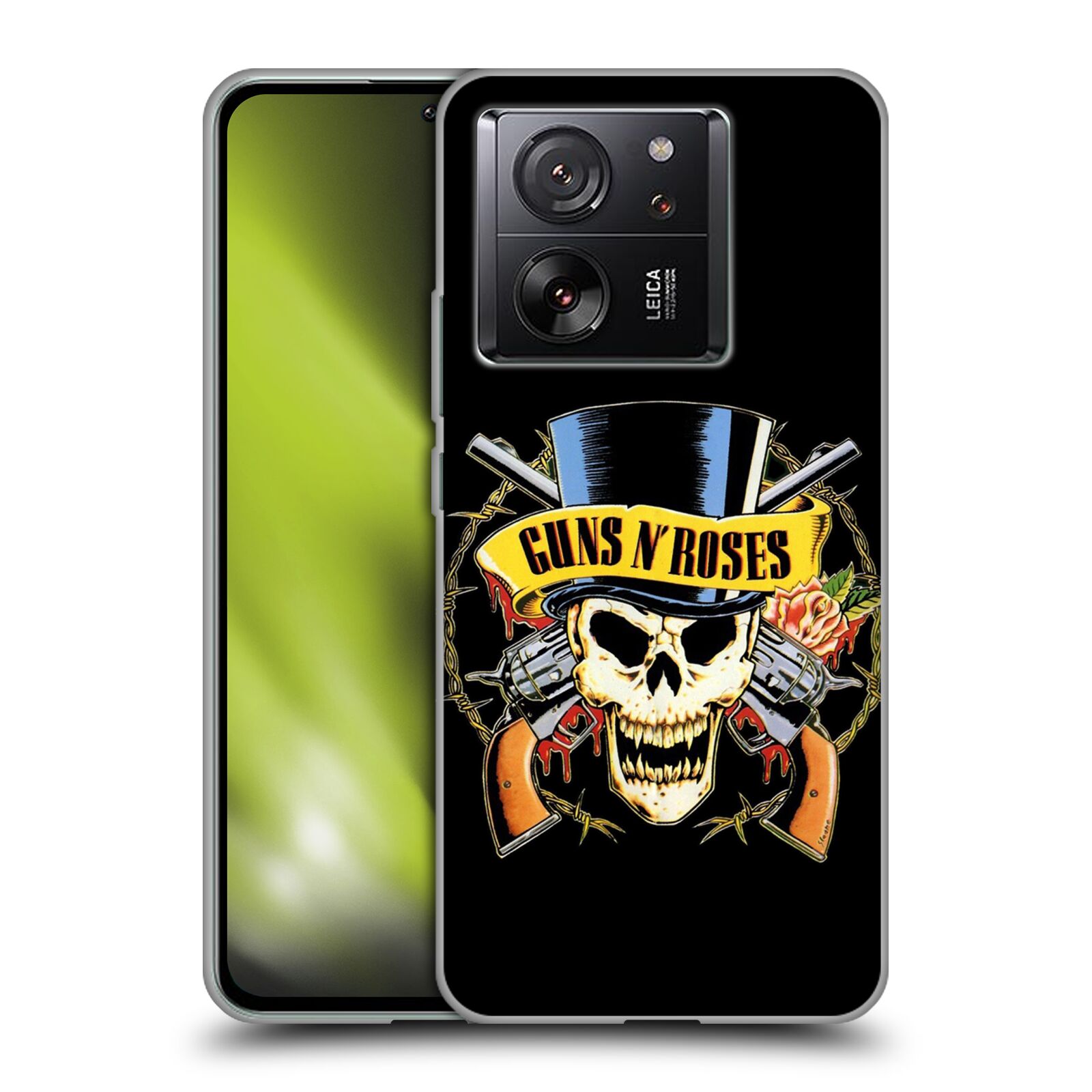 Silikonové pouzdro na mobil Xiaomi 13T / 13T Pro - Head Case - Guns N' Roses - Lebka (Silikonový kryt, obal, pouzdro na mobilní telefon Xiaomi 13T / 13T Pro s motivem Guns N' Roses - Lebka)
