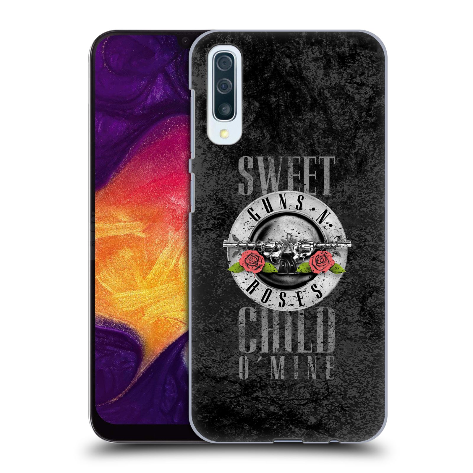 Plastové pouzdro na mobil Samsung Galaxy A50 / A30s - Head Case - Guns N' Roses - Sweet Child (Plastový kryt, pouzdro, obal na mobilní telefon Samsung Galaxy A50 / A30s z roku 2019 s motivem Guns N' Roses - Sweet Child)