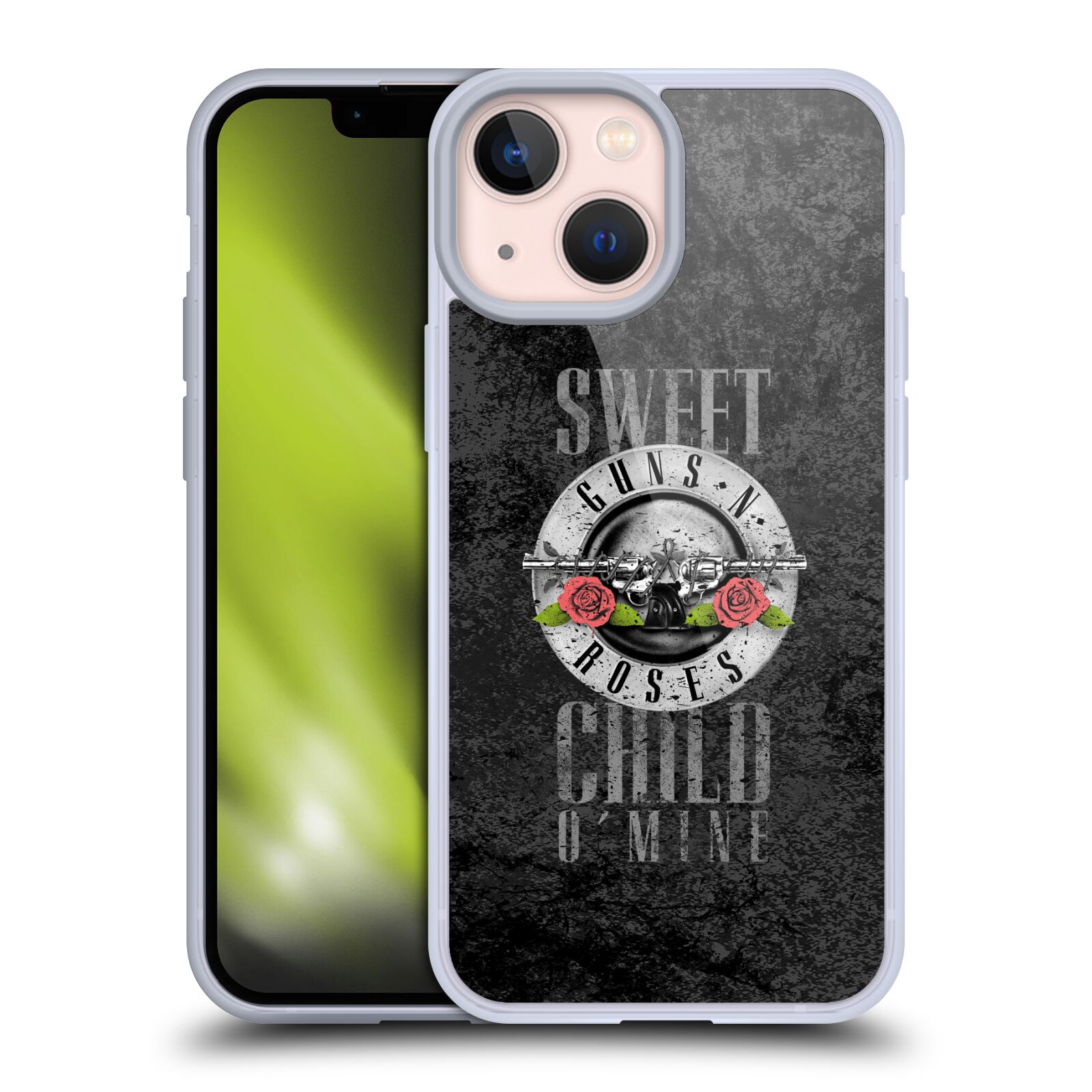 Silikonové pouzdro na mobil Apple iPhone 13 Mini - Head Case - Guns N' Roses - Sweet Child (Silikonový kryt, obal, pouzdro na mobilní telefon Apple iPhone 13 Mini s motivem Guns N' Roses - Sweet Child)