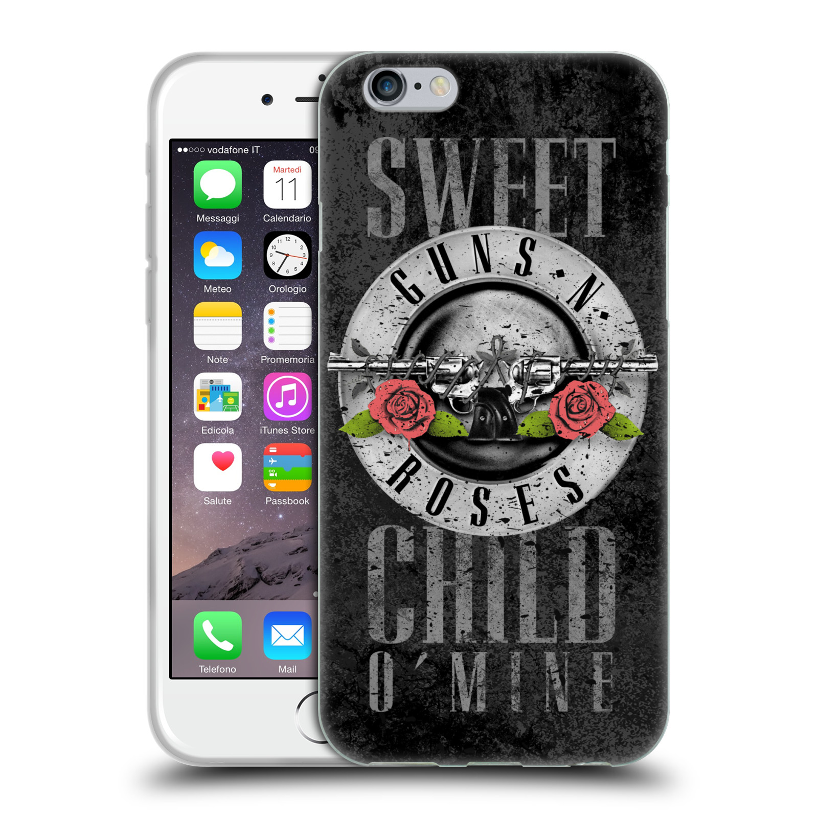 Silikonové pouzdro na mobil Apple iPhone 6 HEAD CASE Guns N' Roses - Sweet Child (Silikonový kryt či obal na mobilní telefon licencovaným motivem Guns N' Roses pro Apple iPhone 6)
