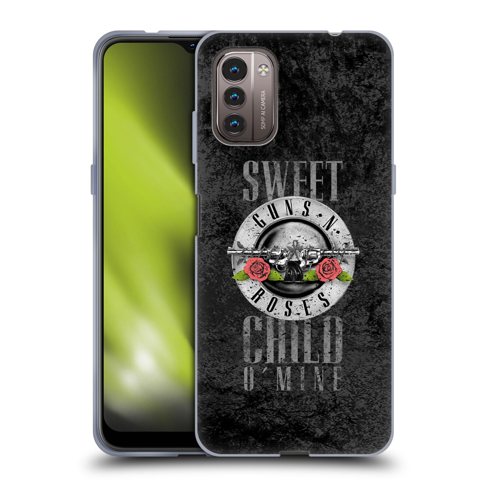 Silikonové pouzdro na mobil Nokia G11 / G21 - Head Case - Guns N' Roses - Sweet Child (Silikonový kryt, obal, pouzdro na mobilní telefon Nokia G11 / Nokia G21 s motivem Guns N' Roses - Sweet Child)