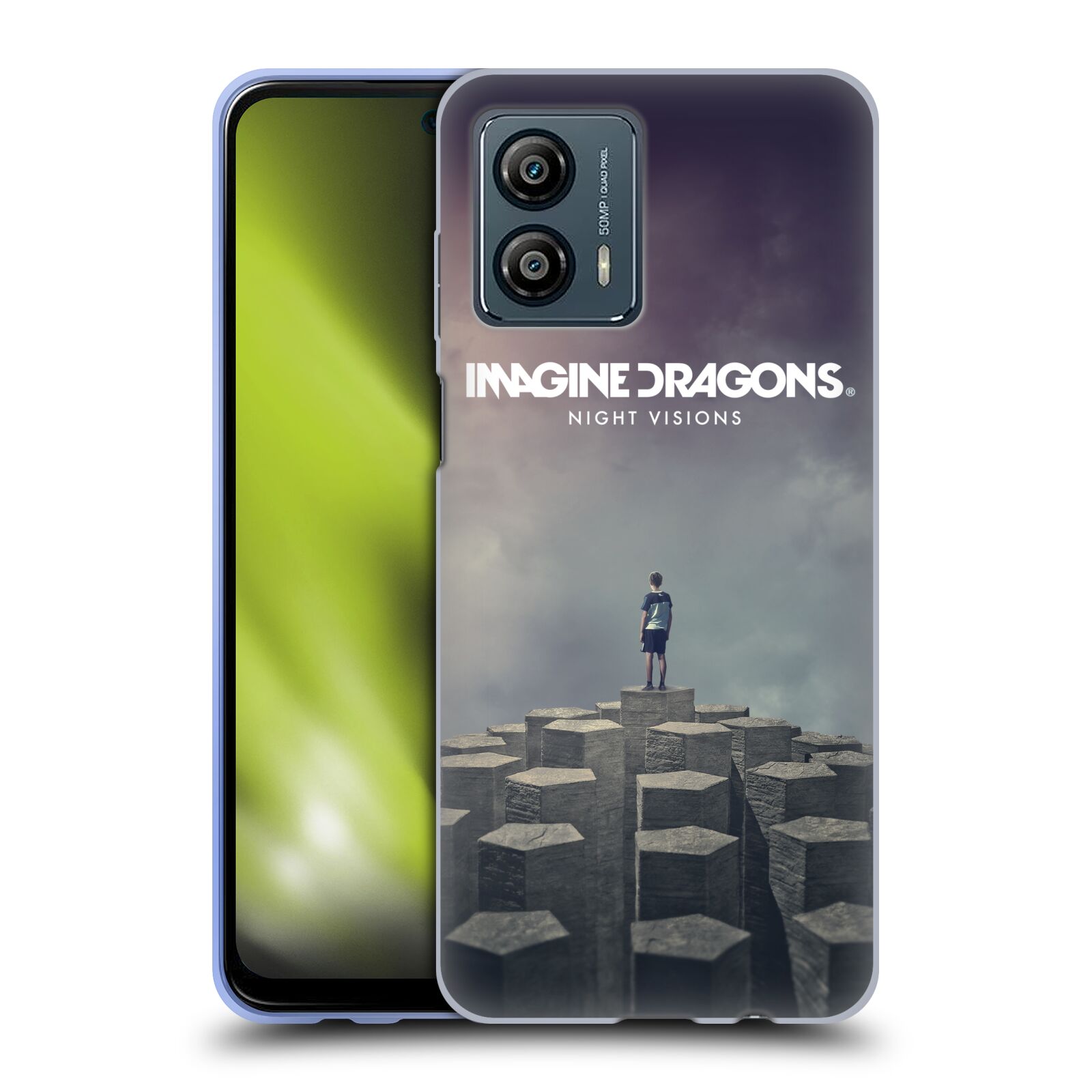 Silikonové pouzdro na mobil Motorola Moto G53 5G - Imagine Dragons - Night Visions (Silikonový kryt, obal, pouzdro na mobilní telefon Motorola Moto G53 5G s licencovaným motivem Imagine Dragons - Night Visions)