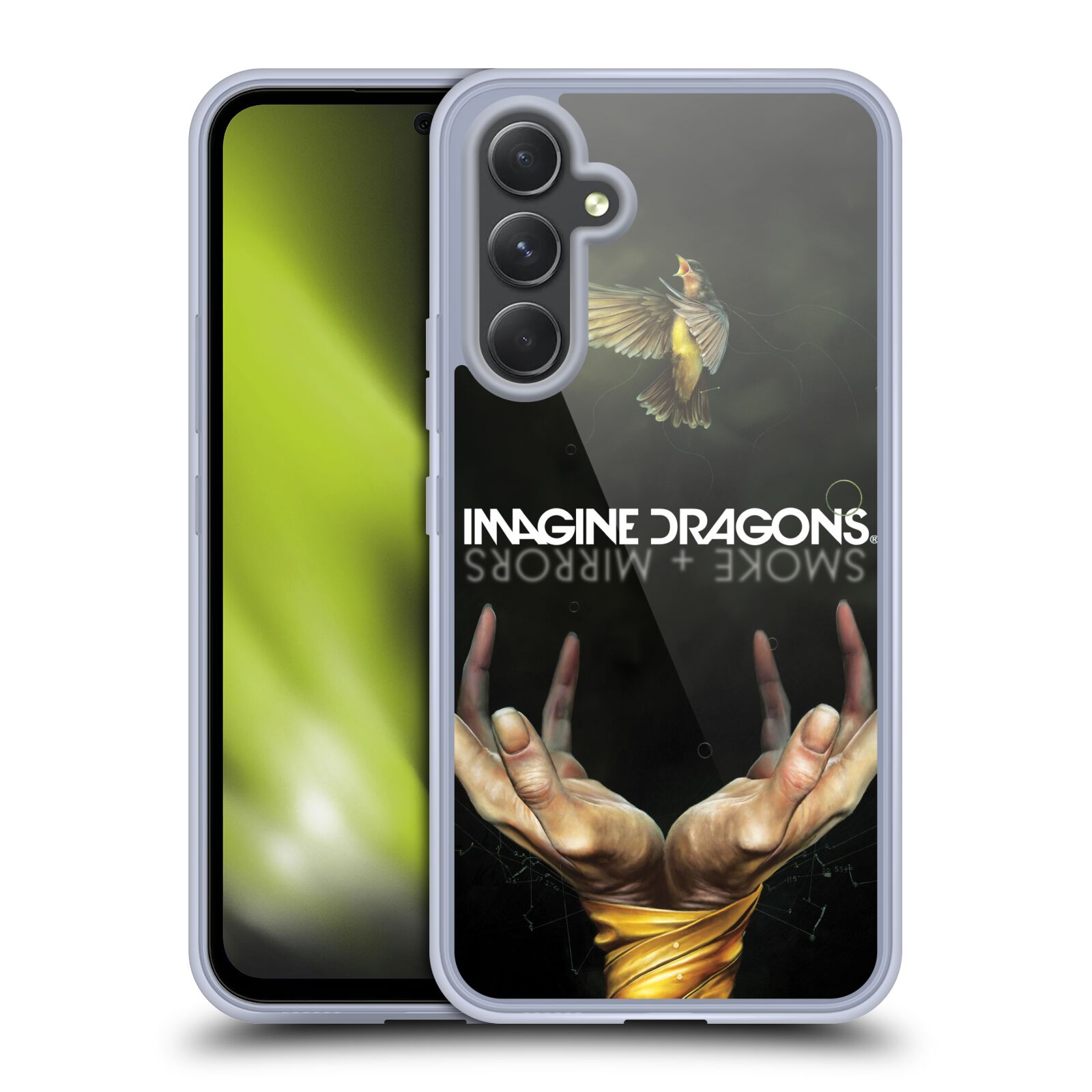 Silikonové pouzdro na mobil Samsung Galaxy A54 5G - Imagine Dragons - Smoke And Mirrors (Silikonový kryt, obal, pouzdro na mobilní telefon Samsung Galaxy A54 5G s licencovaným motivem Imagine Dragons - Smoke And Mirrors)